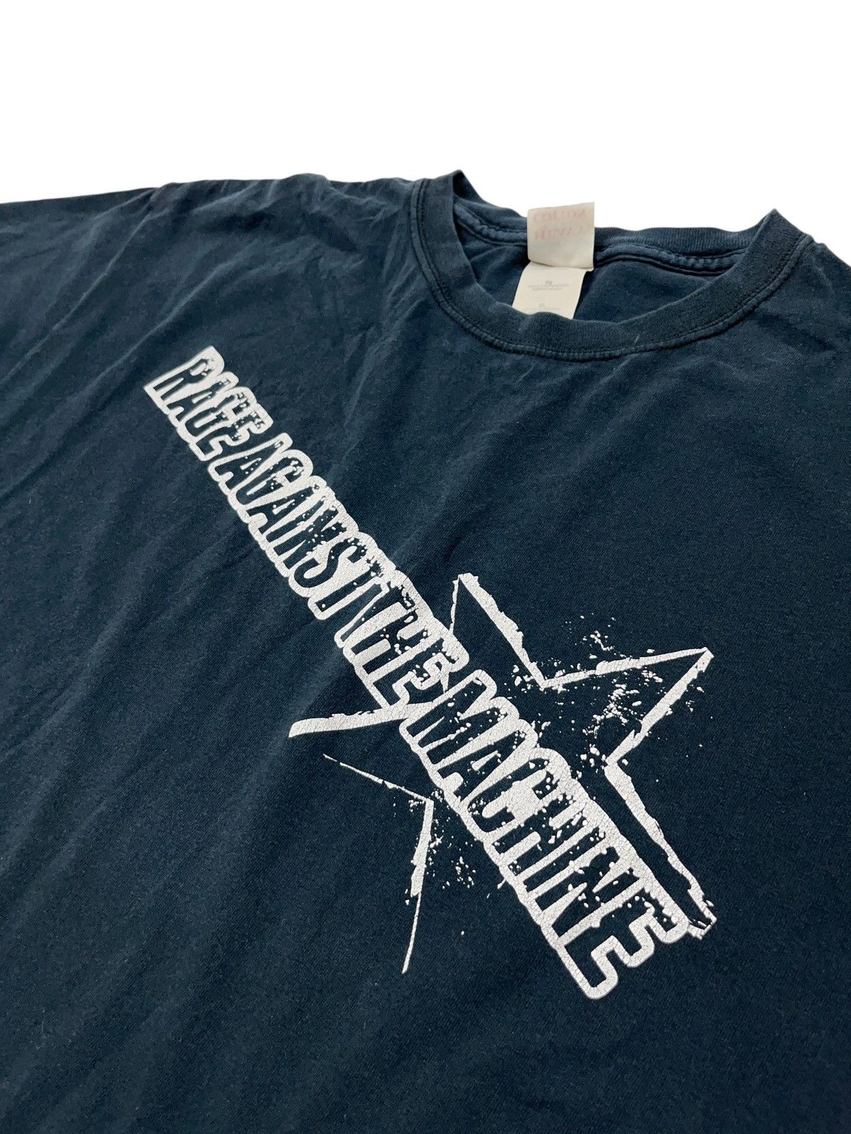 Band Tees Vintage 00s Rage Against The Machine Front Logo Band T-shirt Size US XL / EU 56 / 4 - 4 Thumbnail