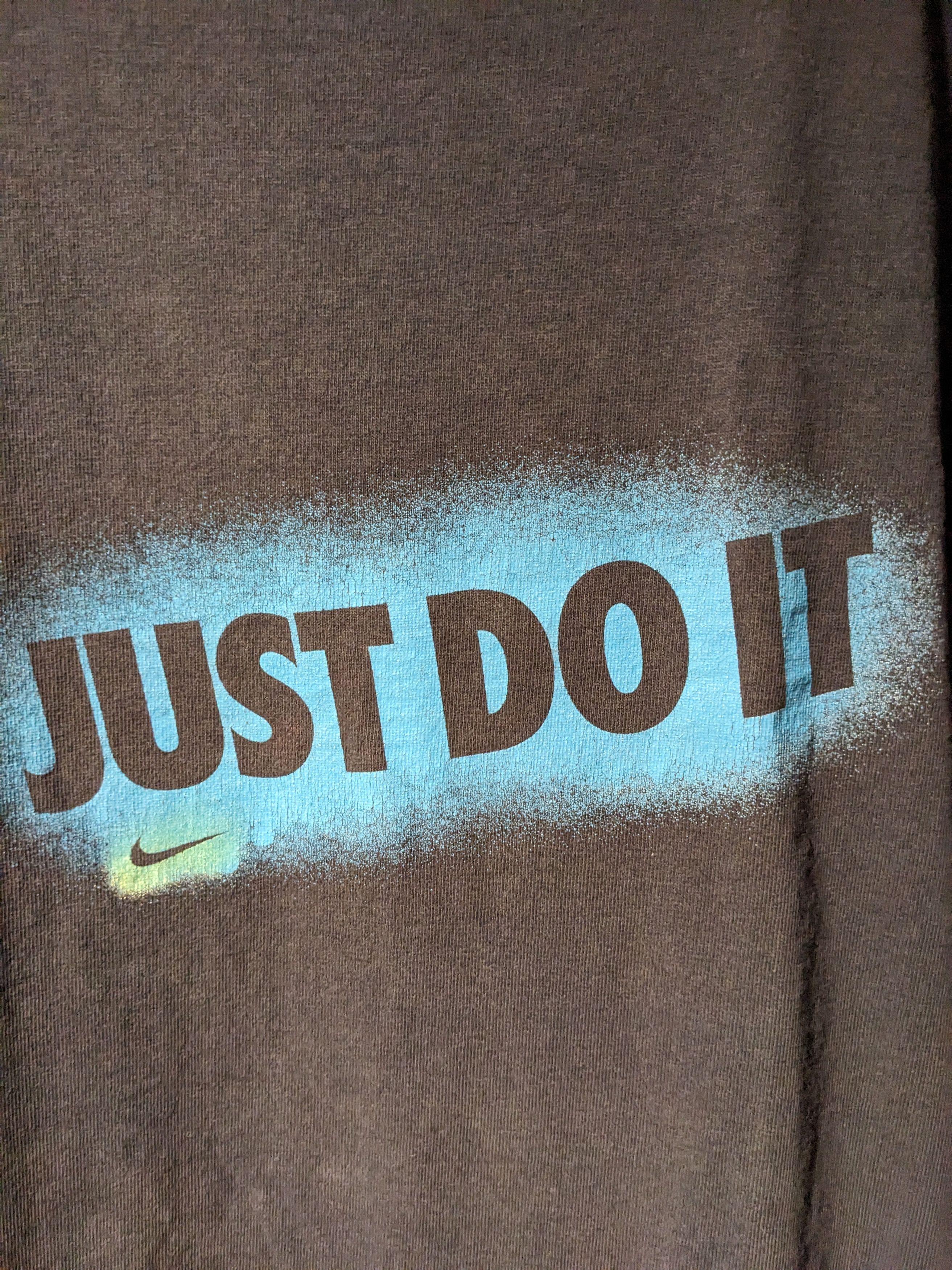 Nike × Vintage Vintage Y2K Nike Just Do It Swoosh Blue XX-Large T-Shirt Size US XXL / EU 58 / 5 - 2 Thumbnail