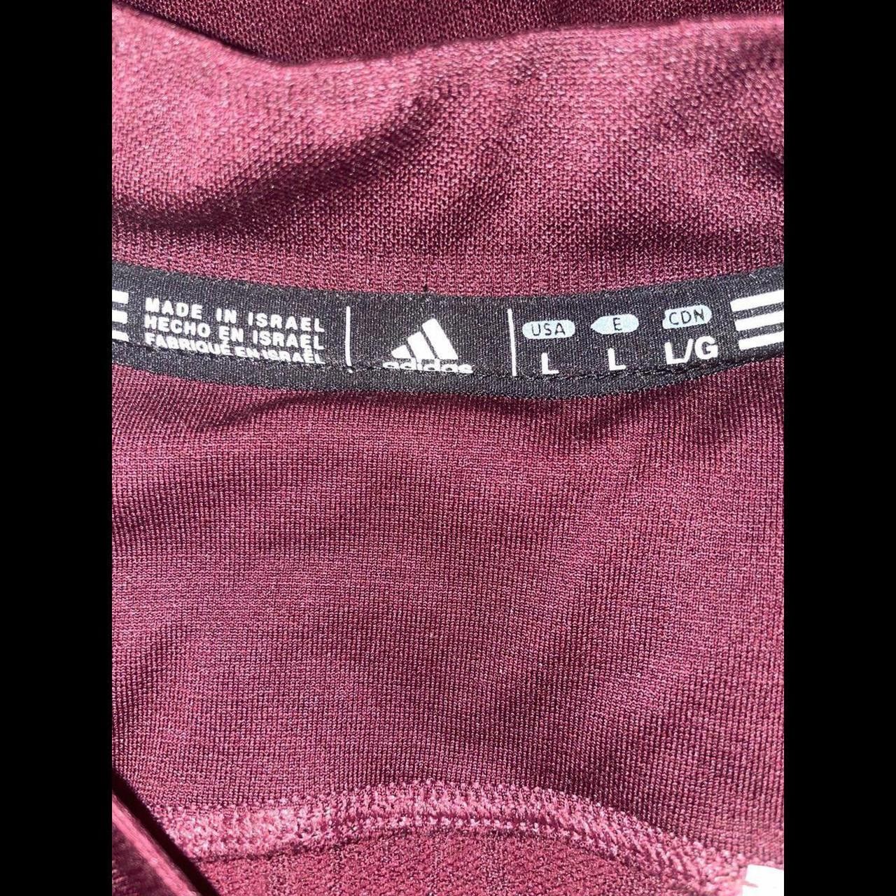 Adidas Adidas M99591 Mens Maroon Techfit Ce45 Size US L / EU 52-54 / 3 - 3 Thumbnail