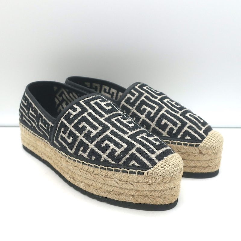 Balmain Balmain Alex Platform Espadrilles PB Labyrinth Size 42 NEW Size US 12 / IT 42 - 1 Thumbnail