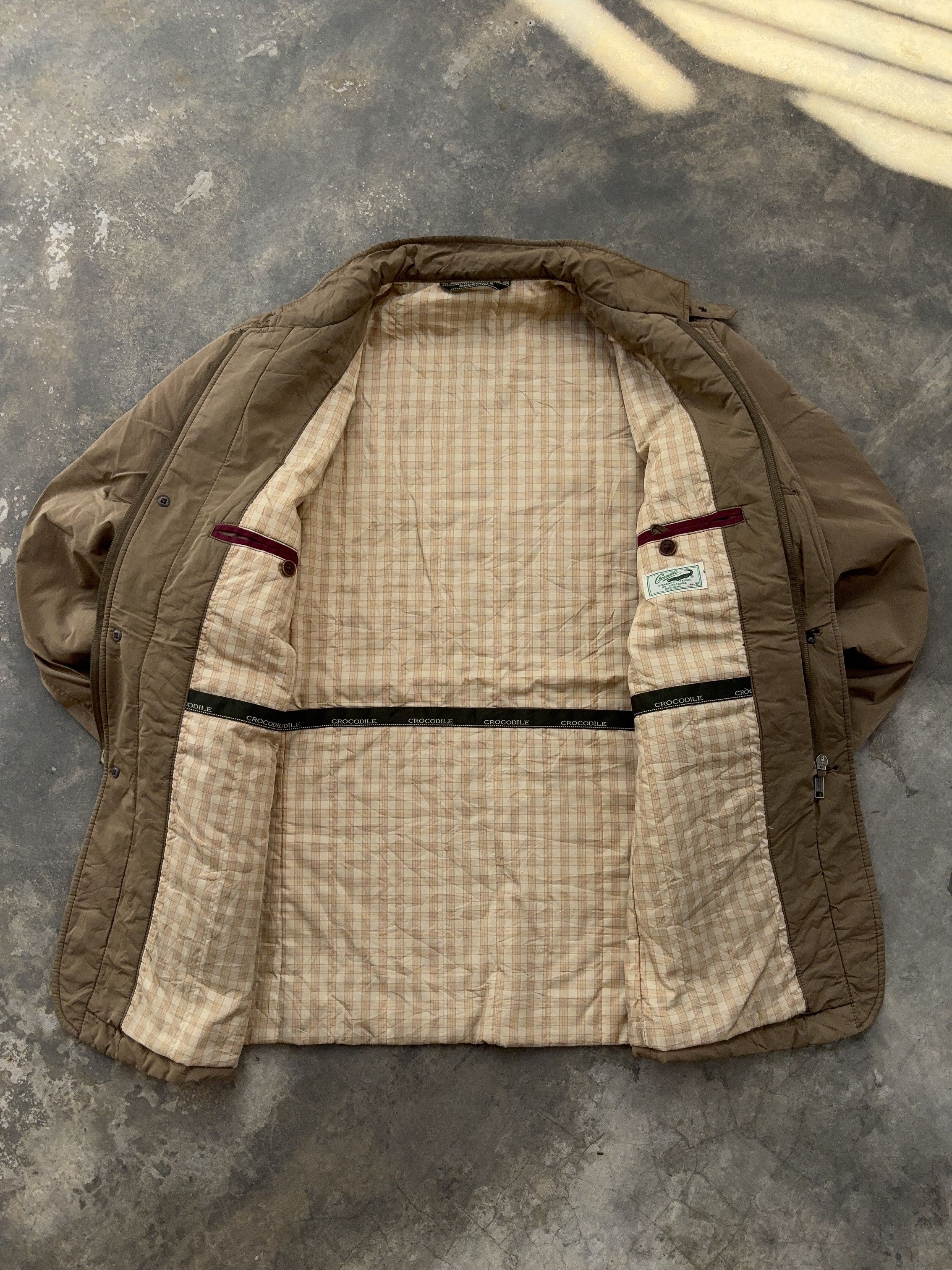 Other Crocodile Lacoste Vintage Rare Brown Parka Jacket Size US M / EU 48-50 / 2 - 5 Thumbnail