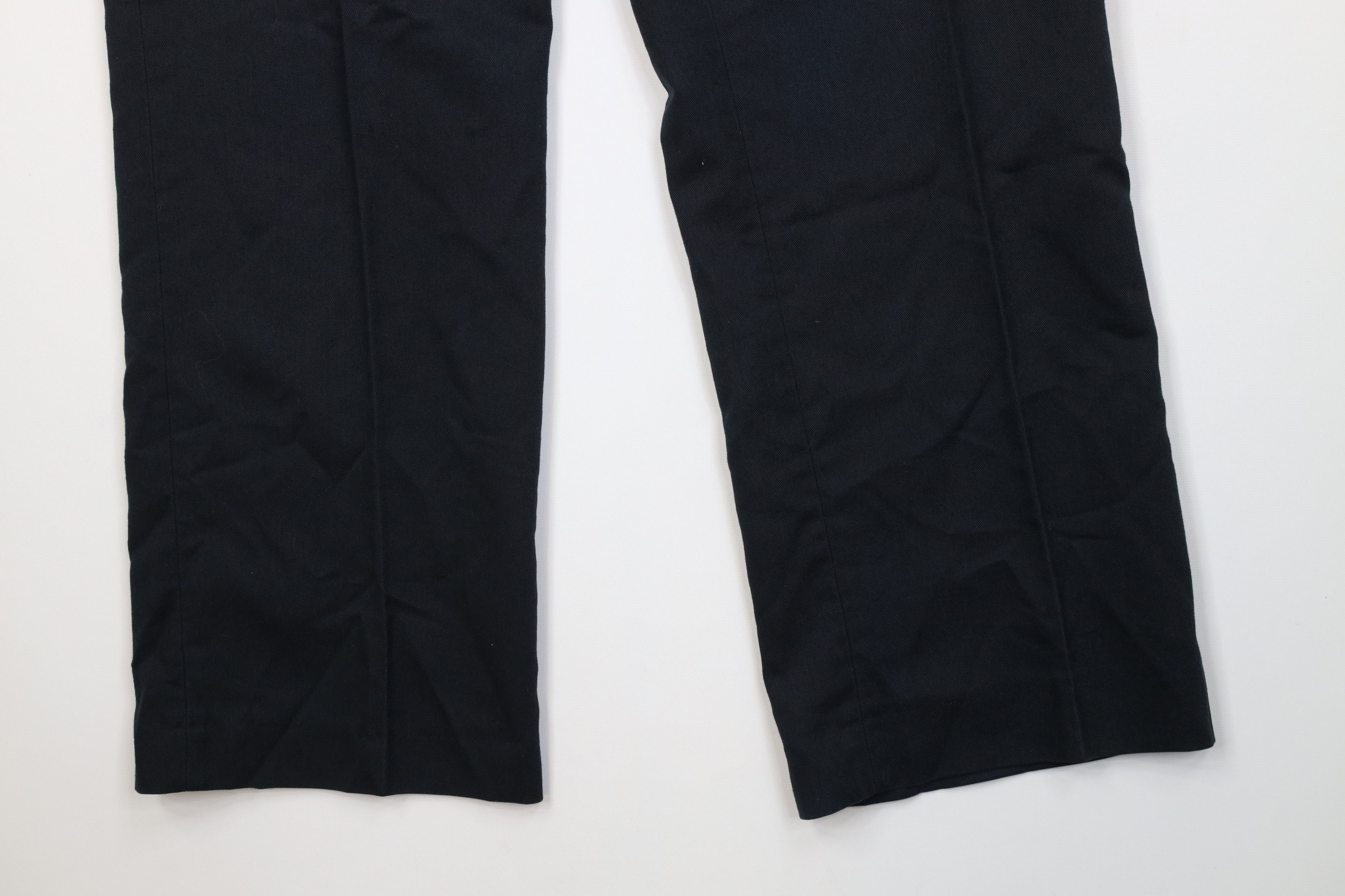 Vintage Vintage 70s Streetwear Flared Wide Leg Chino Pants Navy Blue Size US 38 / EU 54 - 4 Thumbnail