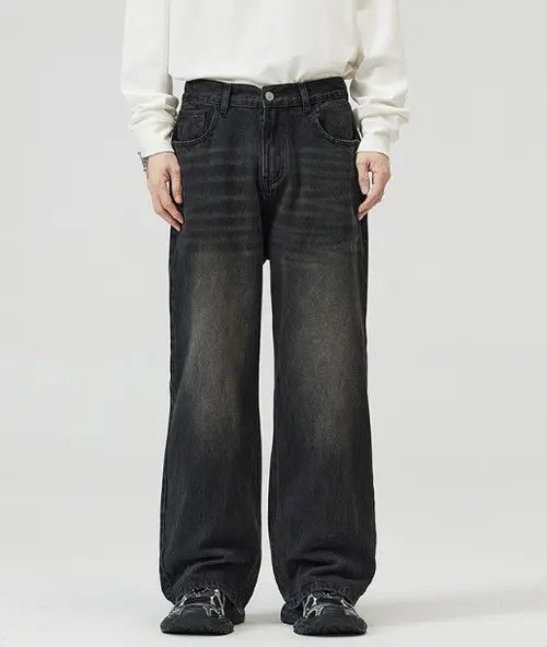 Japanese Brand × Jean American straight loose wide-leg men's baggy jeans Size US 34 / EU 50 - 1 Thumbnail