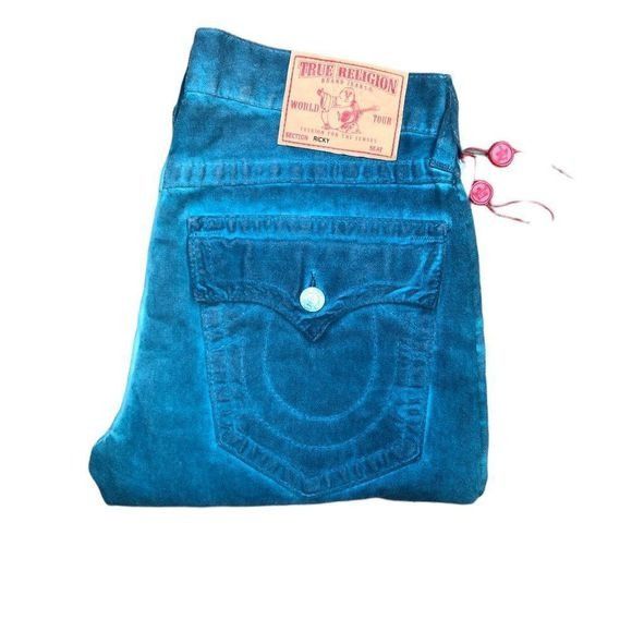 VINTAGE True Religion Jeans Size 33 RICKY Dyed RARE