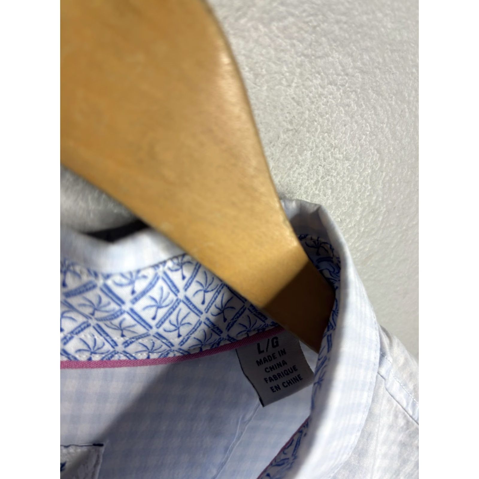 Tommy Bahama Tommy Bahama Shirt Mens Large Blue Sarasota Stretch Gingham Pastel Ombre Cotton Size US L / EU 52-54 / 3 - 4 Thumbnail