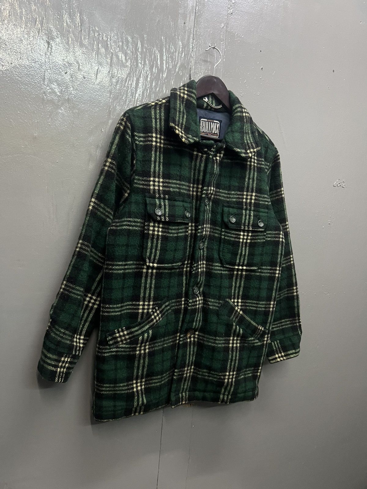 Vintage Vintage Bullmax Wool Plaid Tartan Jacket Size US L / EU 52-54 / 3 - 4 Thumbnail