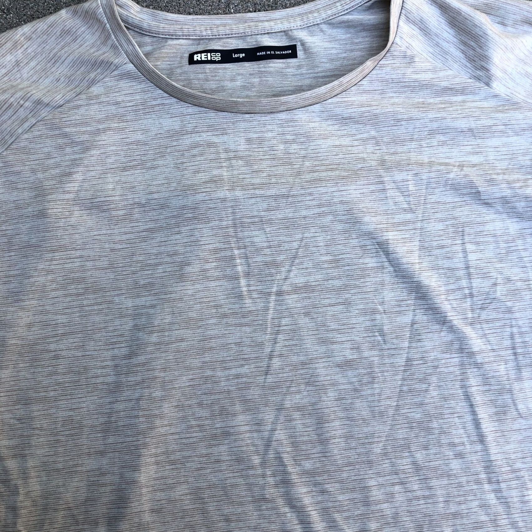 Vintage REI COOP Moisture Wicking T Shirt Men's LARGE Beige Short Sleeve Hiking Top Size US L / EU 52-54 / 3 - 2 Thumbnail