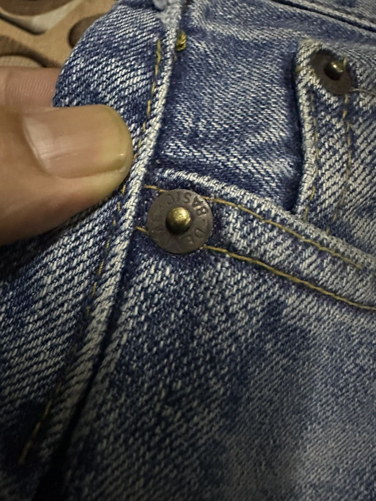 Denime Vintage 90’s DENIME Jeans Selvedge/Redline RARE Denim Pants Size US 31 - 7 Thumbnail