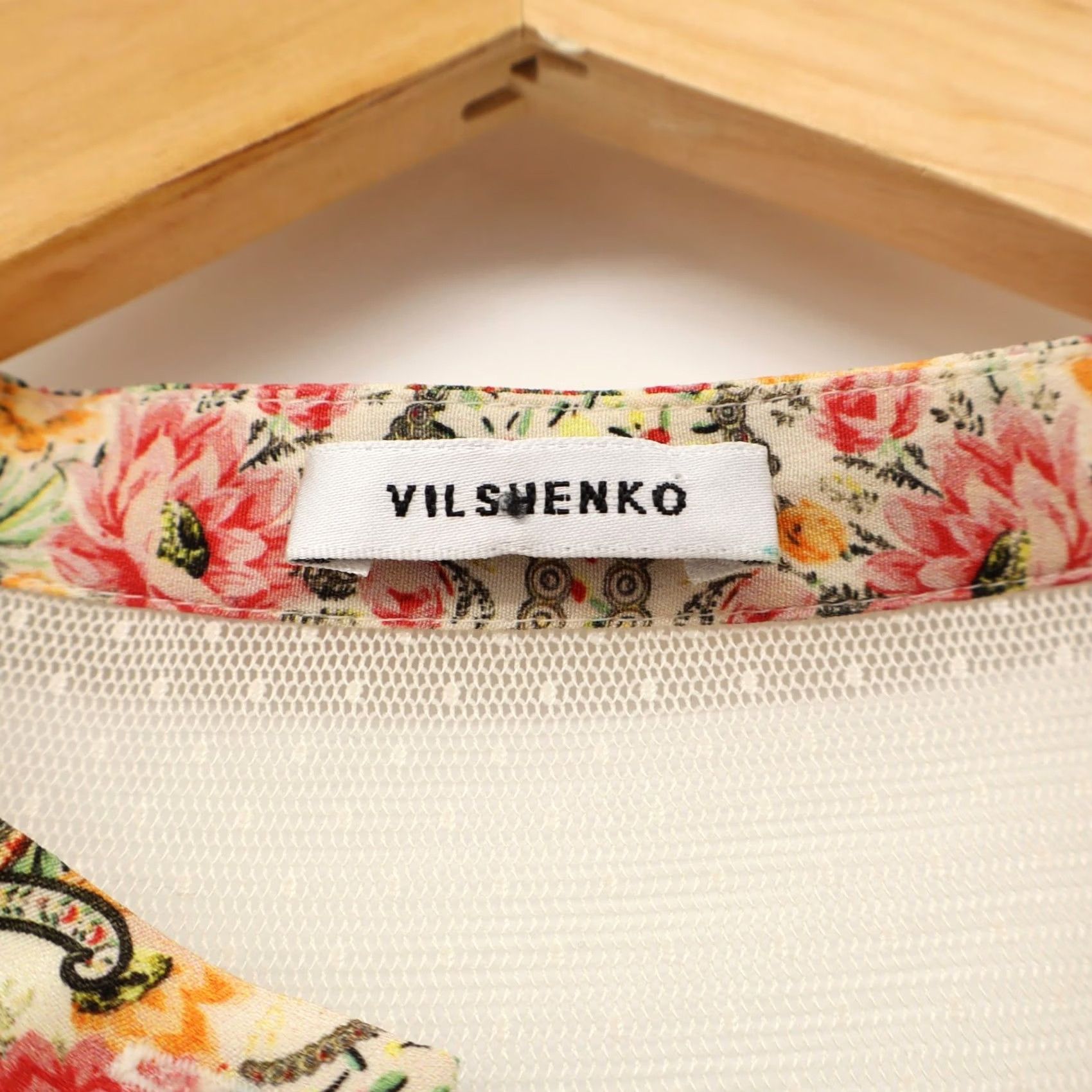 Vintage Vilshenko Silk Long Dress Lace Button Front Half Sleeves Prairie Ethereal Sz 10 Size L / US 10 / IT 46 - 5 Thumbnail