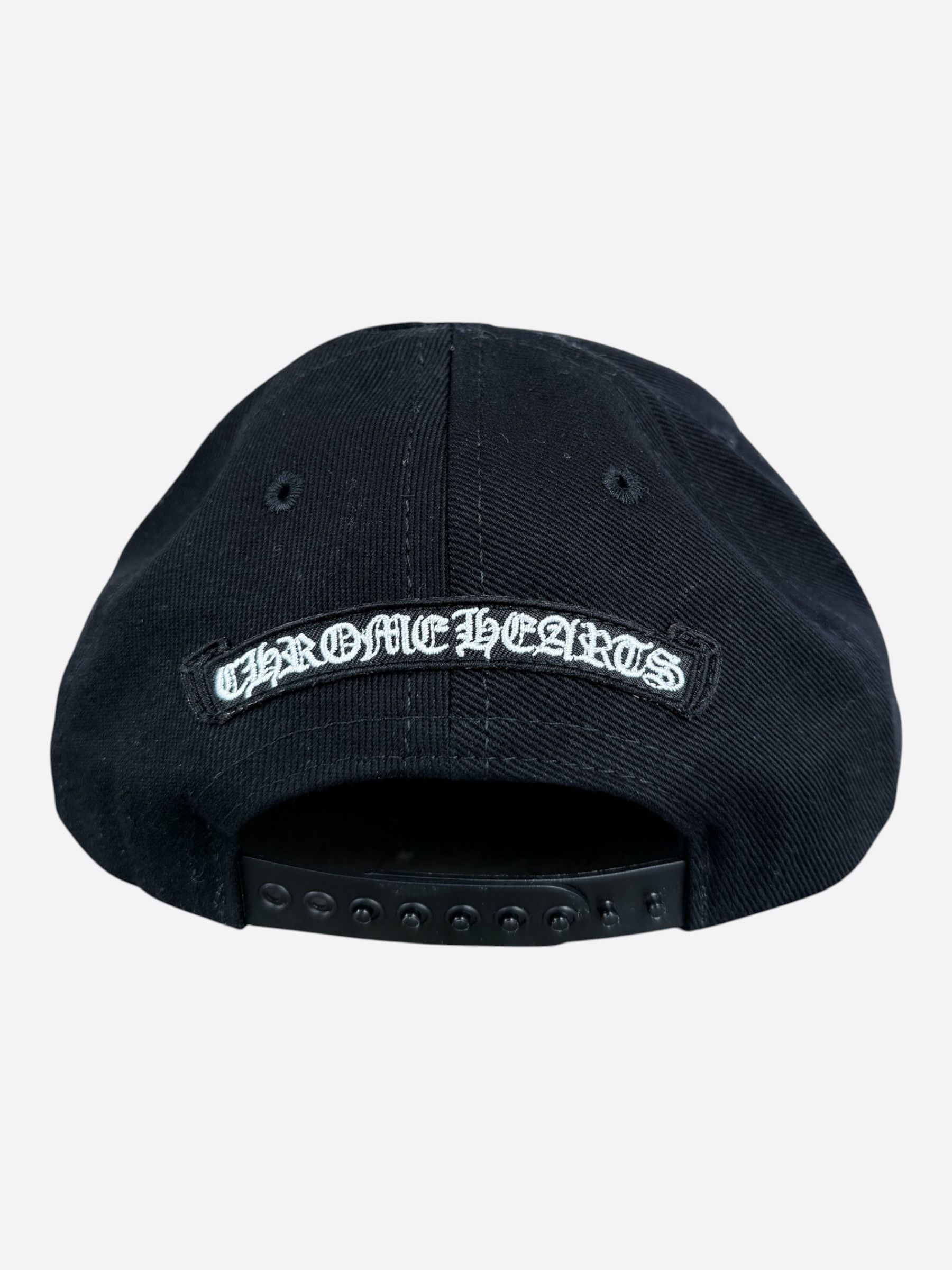 Chrome Hearts Black & White Embroidered Triple Cross RS3 Trucker Hat Size ONE SIZE - 3 Thumbnail