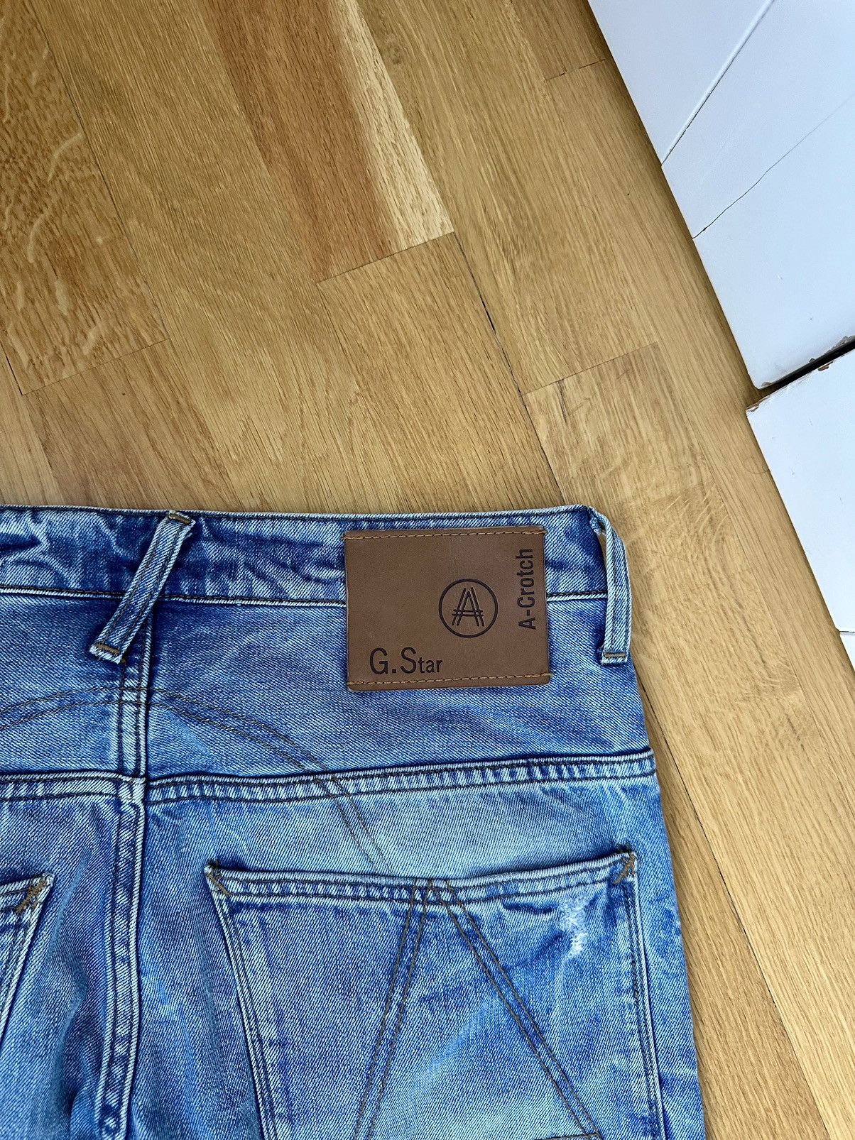 Faded Denim G-star Y2K Style Jeans