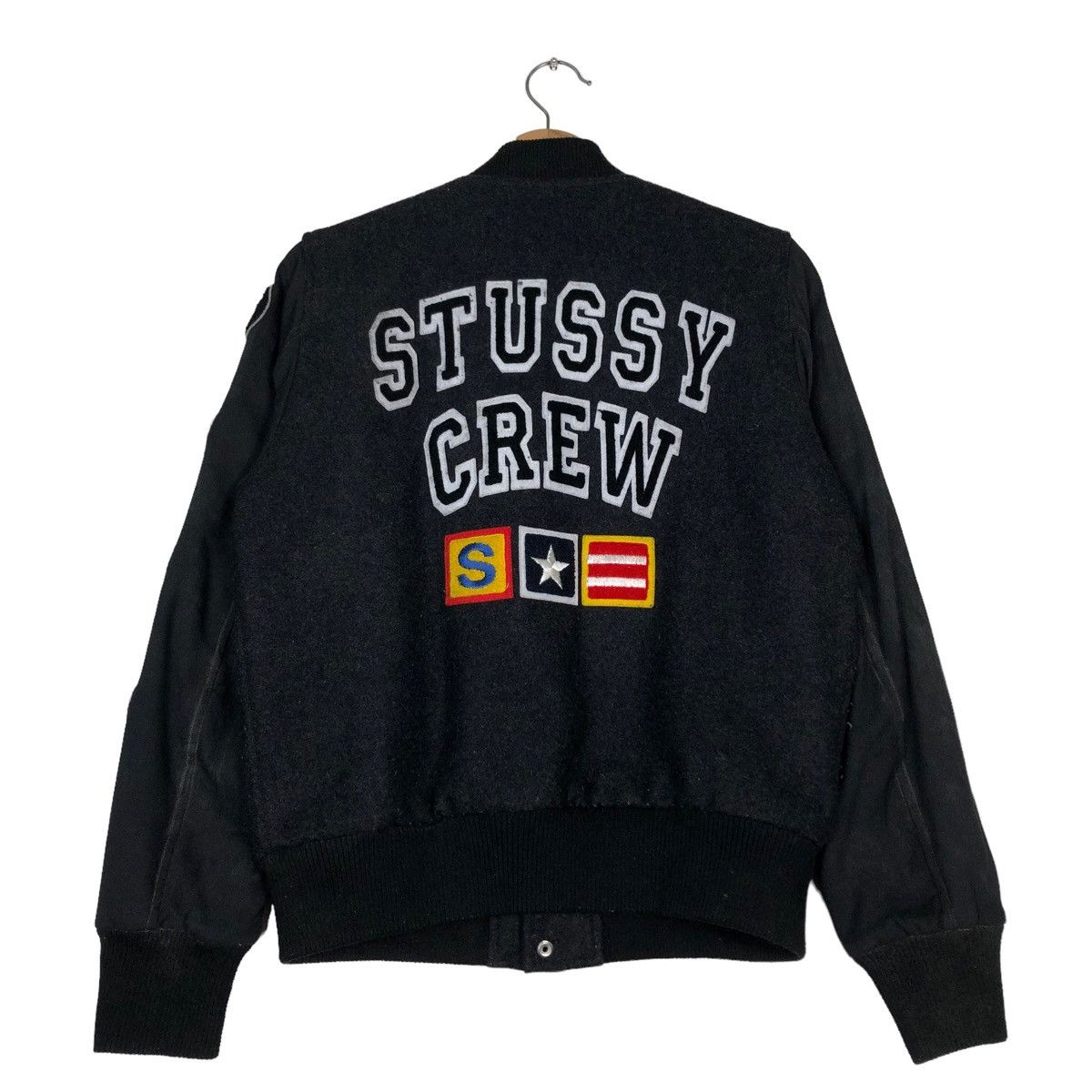 Stussy 🔥STUSSY CREW USA VARSITY JACKET BIG LOGO SPELL OUT Size US M / EU 48-50 / 2 - 1 Thumbnail