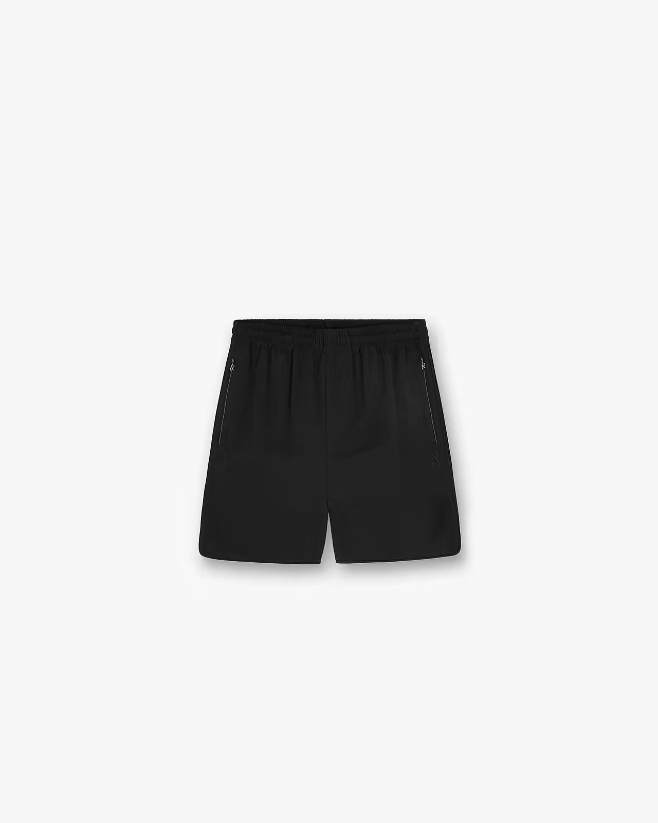 o1mle1125 Piped Track Short in Black