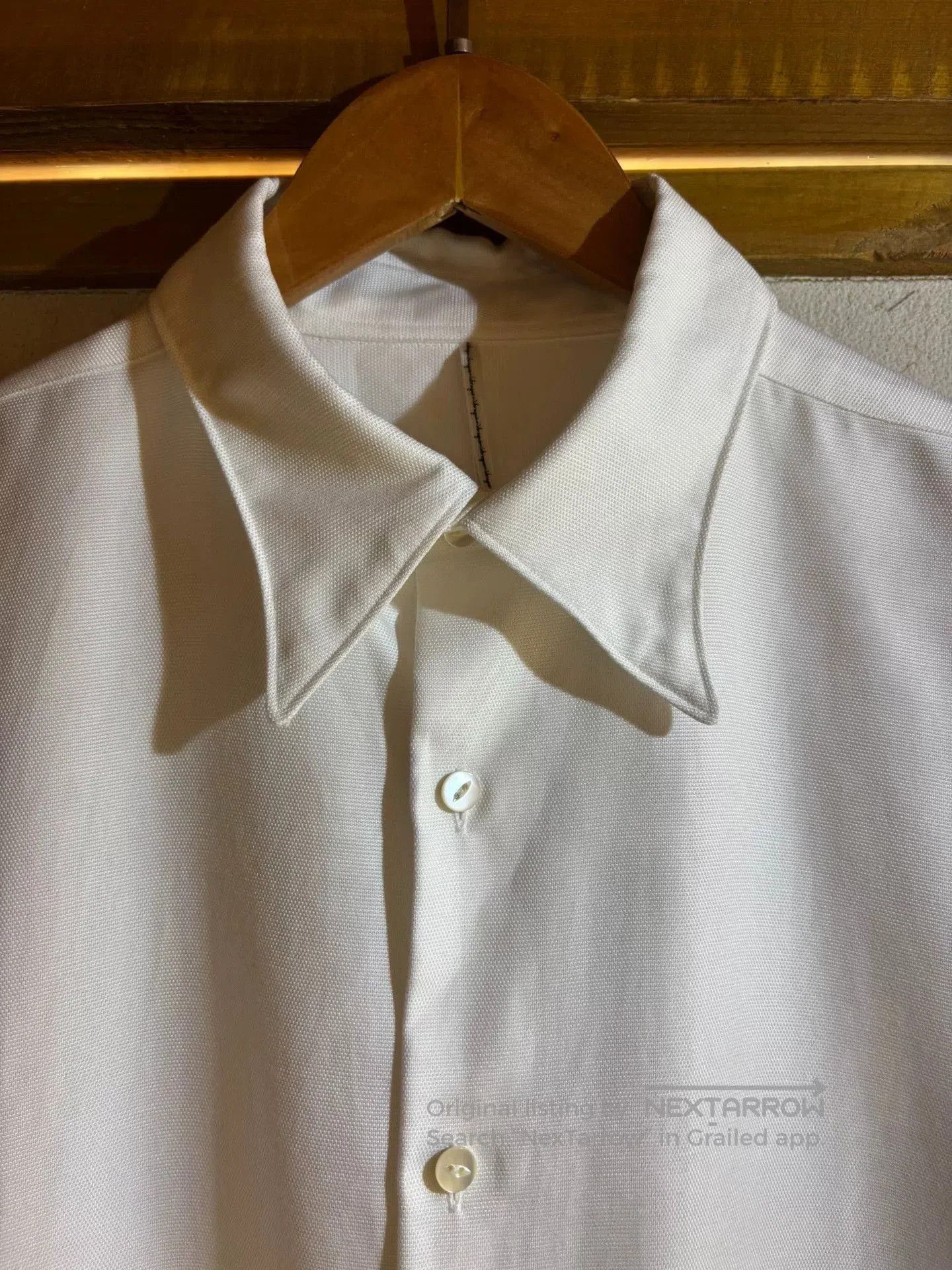 M.Nii Men's Brapue Italian Arc Collar Shirt. Size US M / EU 48-50 / 2 - 2 Thumbnail