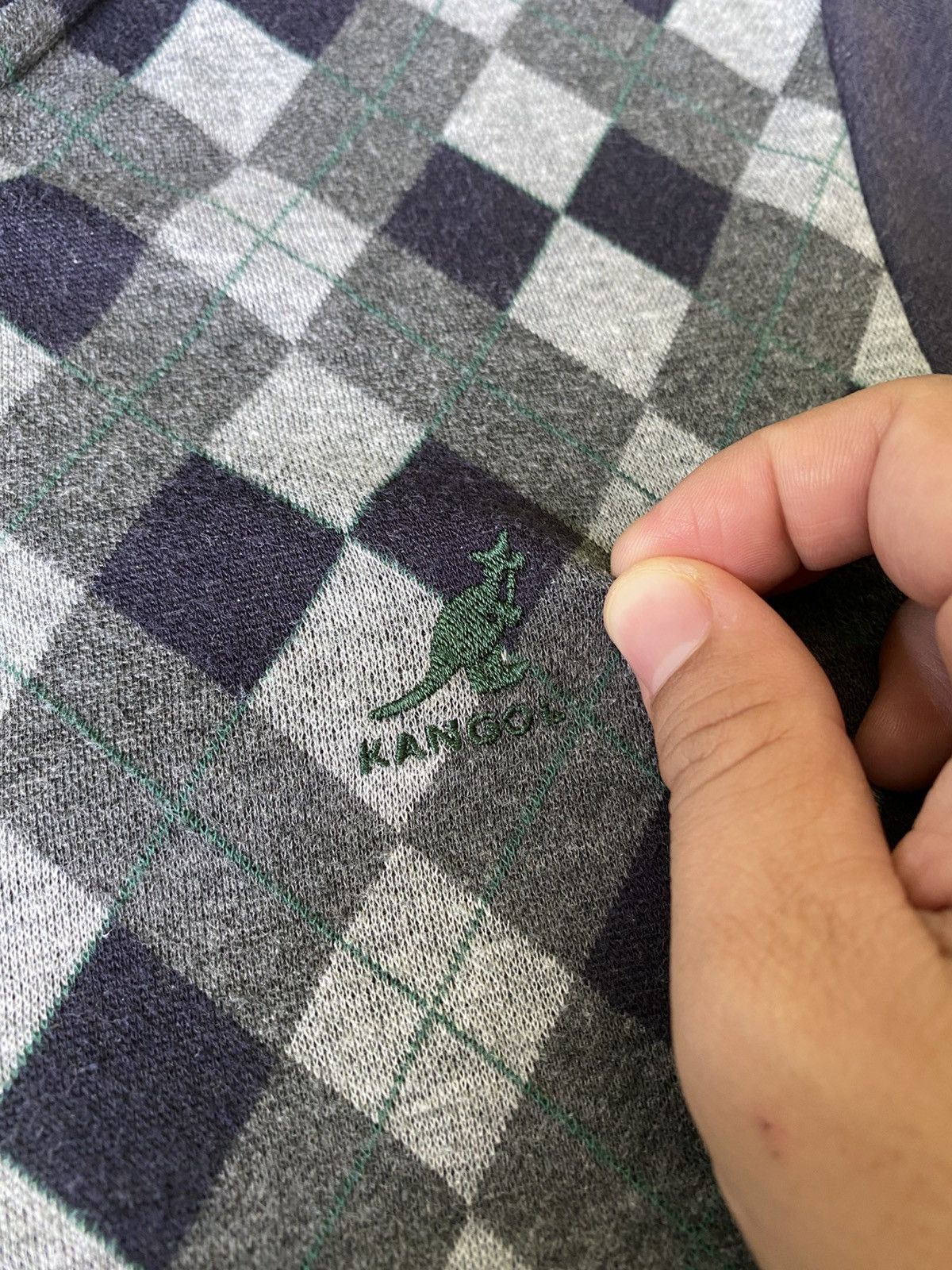Kangol Kangol Argyle Track Zip Sweat Jacket Japan Rare Size US M / EU 48-50 / 2 - 5 Thumbnail
