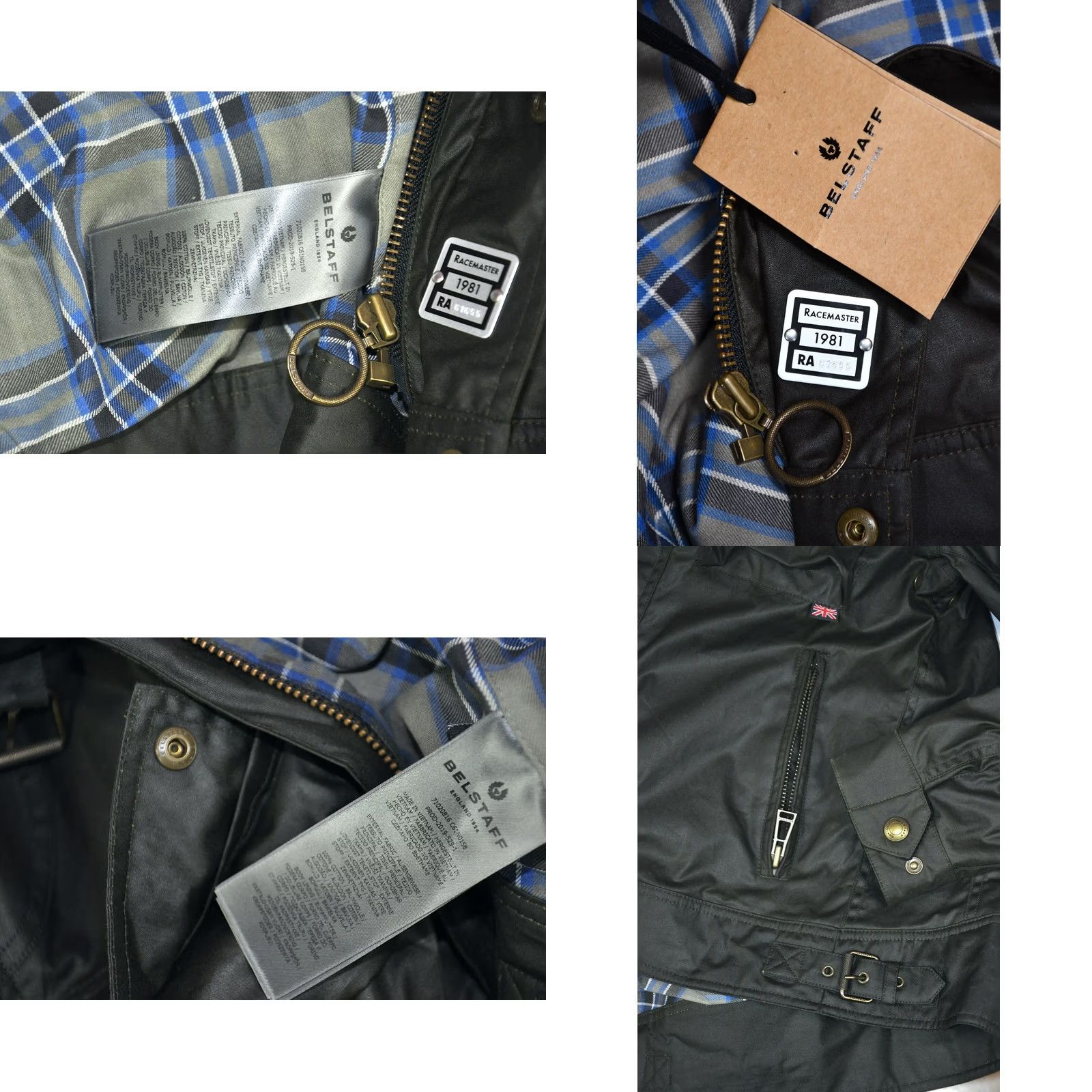 Belstaff Belstaff Racemaster Jacket Men's 38 Waxed Cotton Brown Logo Vintage? (No) Size US XXS / EU 40 - 9 Thumbnail