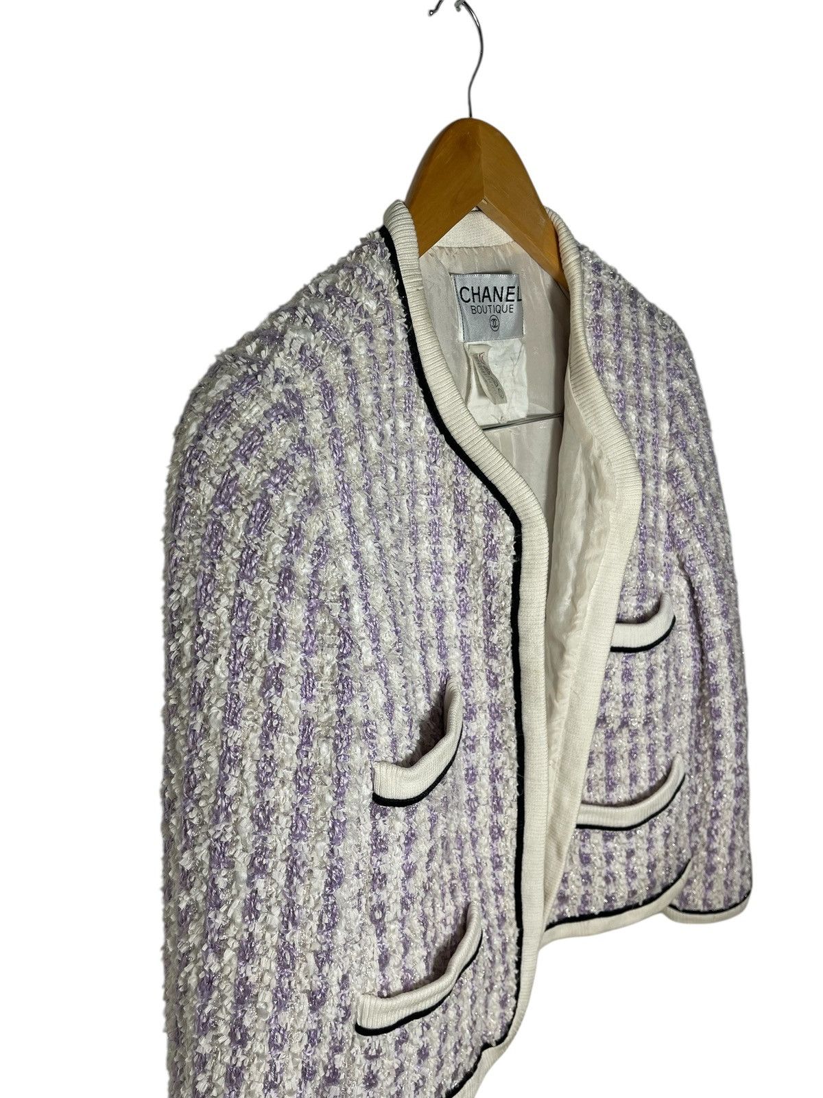 Chanel Vintage Chanel tweed jacket Size S / US 4 / IT 40 - 5 Thumbnail