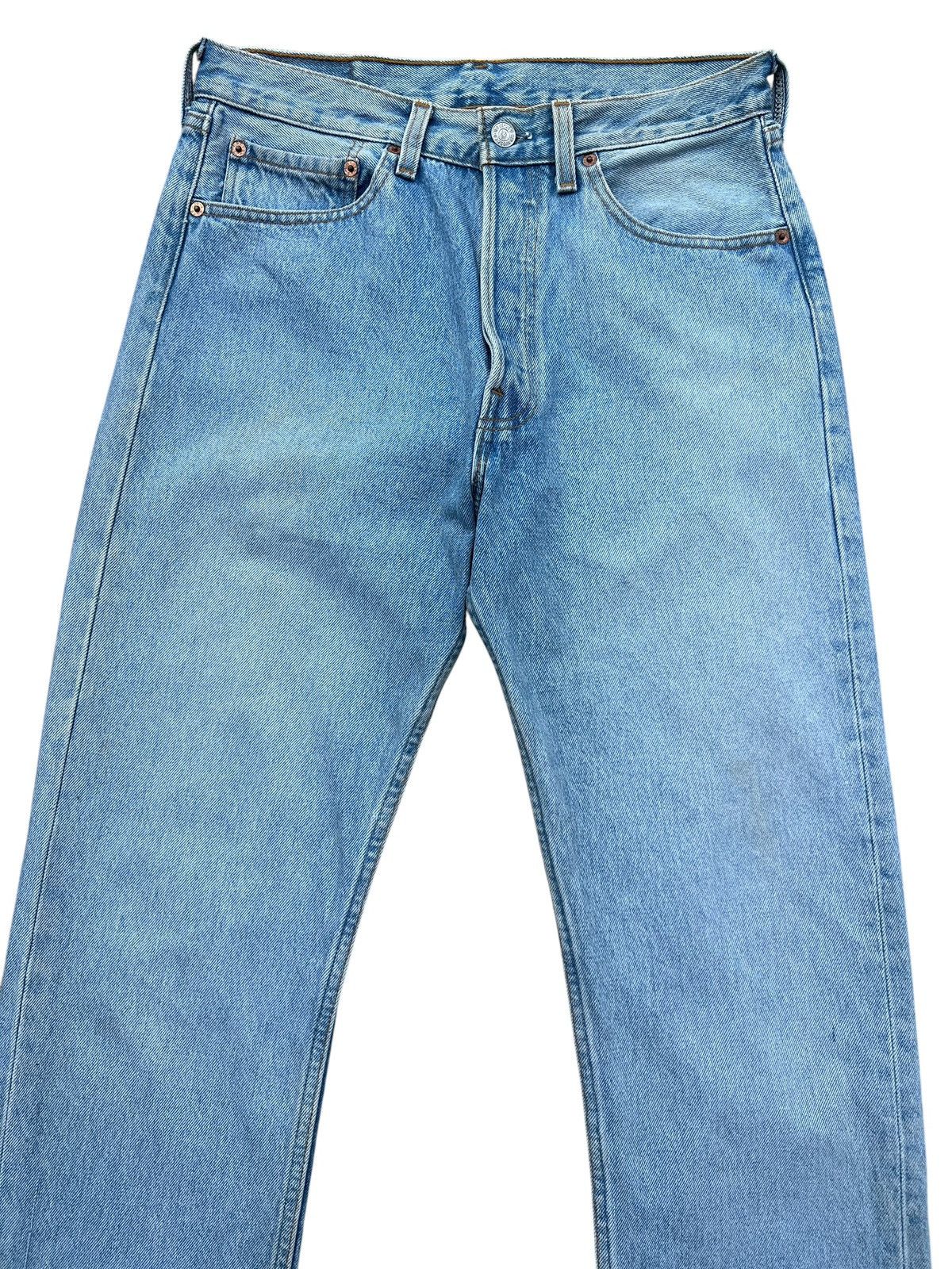 Levi's Vintage 90s Levis 501 USA Distressed Denim Jeans 31x31 Size 31" - 4 Thumbnail