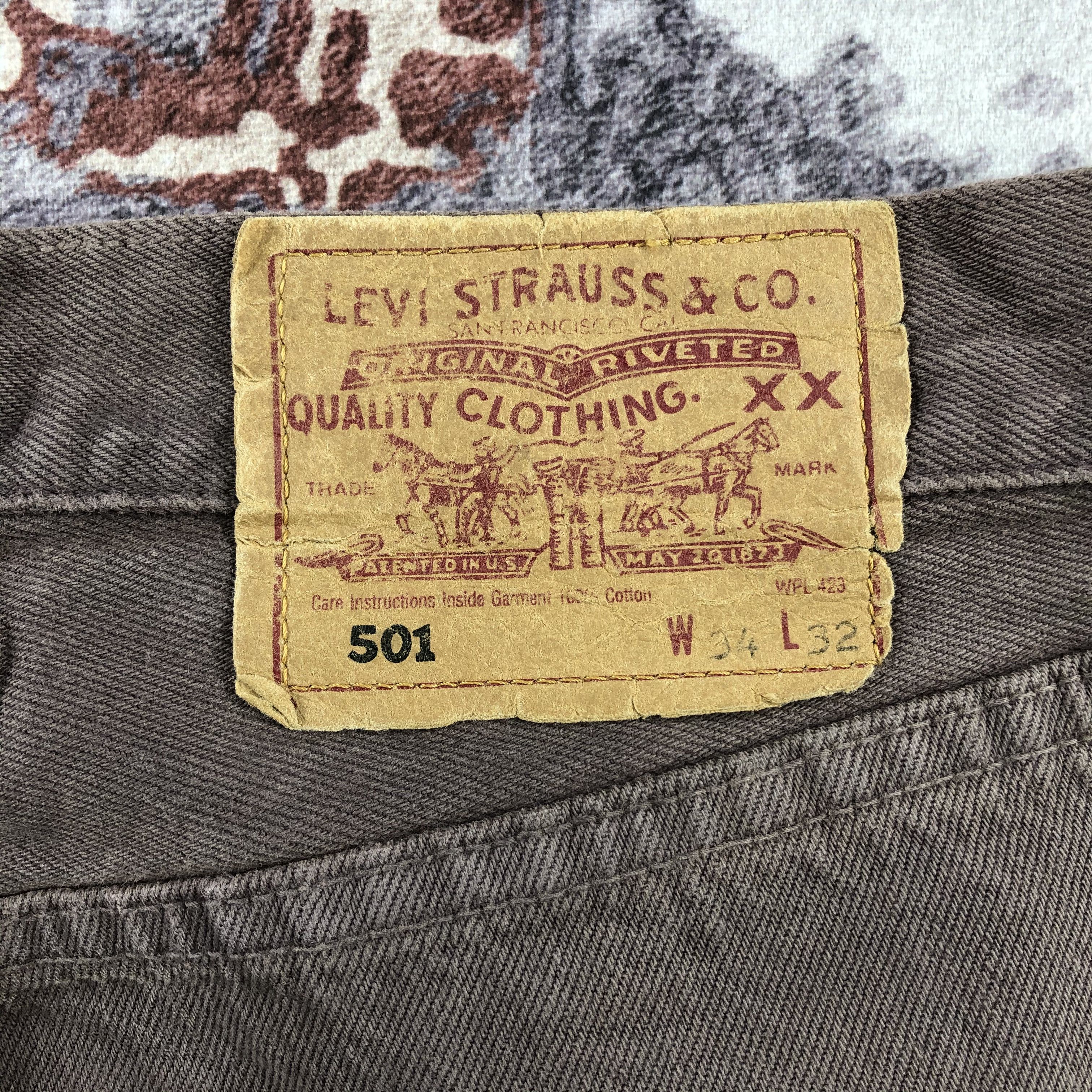 Levi's × Vintage Vintage 90s Ripped Levis 501 Jeans-JM2342 Size US 33 - 6 Thumbnail