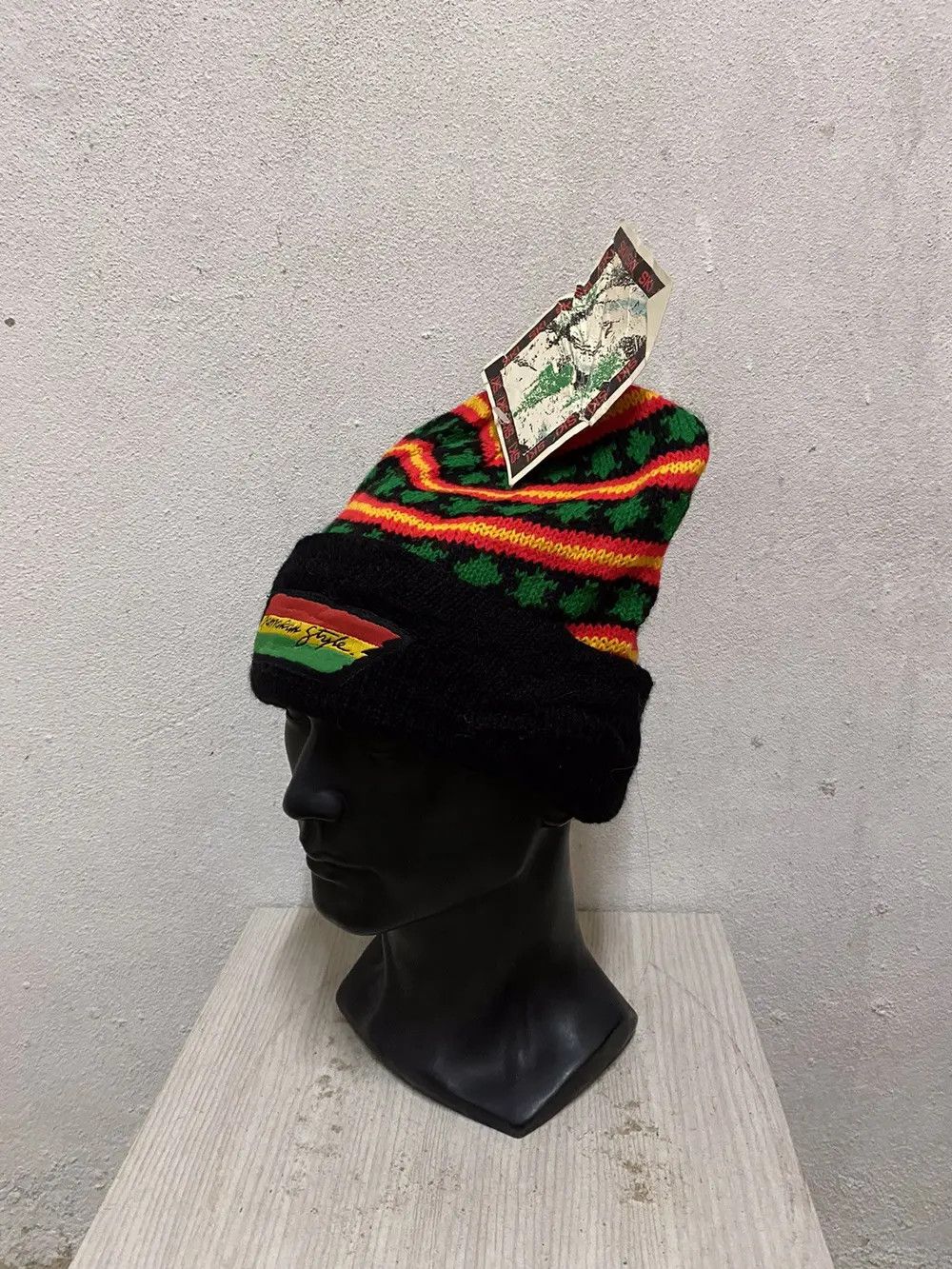 Japanese Brand × Kapital × Vintage Jamaican Style Stripe Design Beanie Hat Size ONE SIZE - 3 Thumbnail