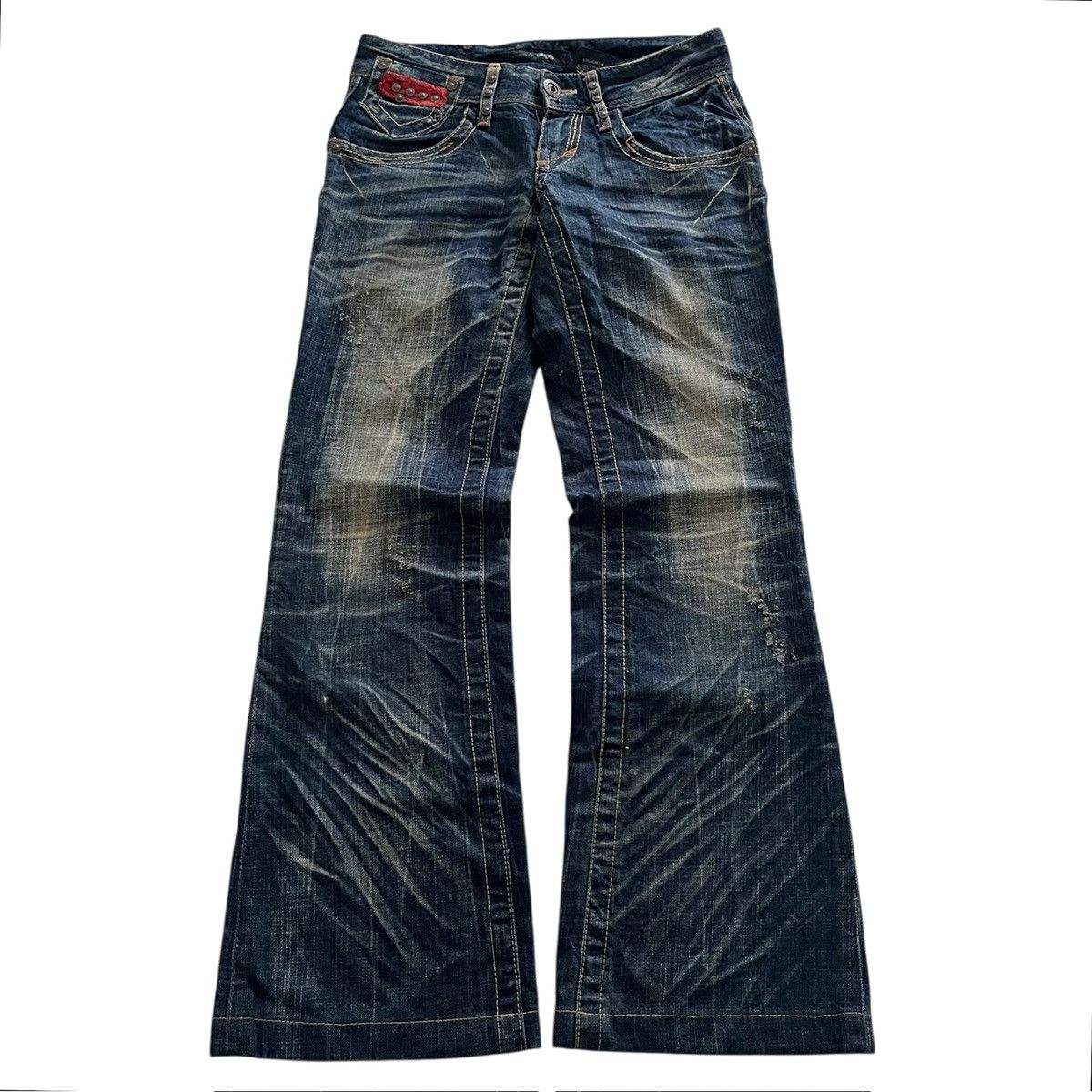 Hysteric Glamour 📢SENDOFFER📢2000s Lolita Flared Jeans Size US 29 - 1 Thumbnail