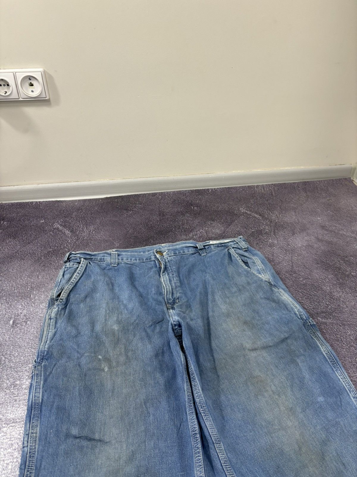 Carhartt Vintage Carhartt Blue USA Denim Dungaree Fit Baggy Jeans Size US 40 / EU 56 - 12 Thumbnail