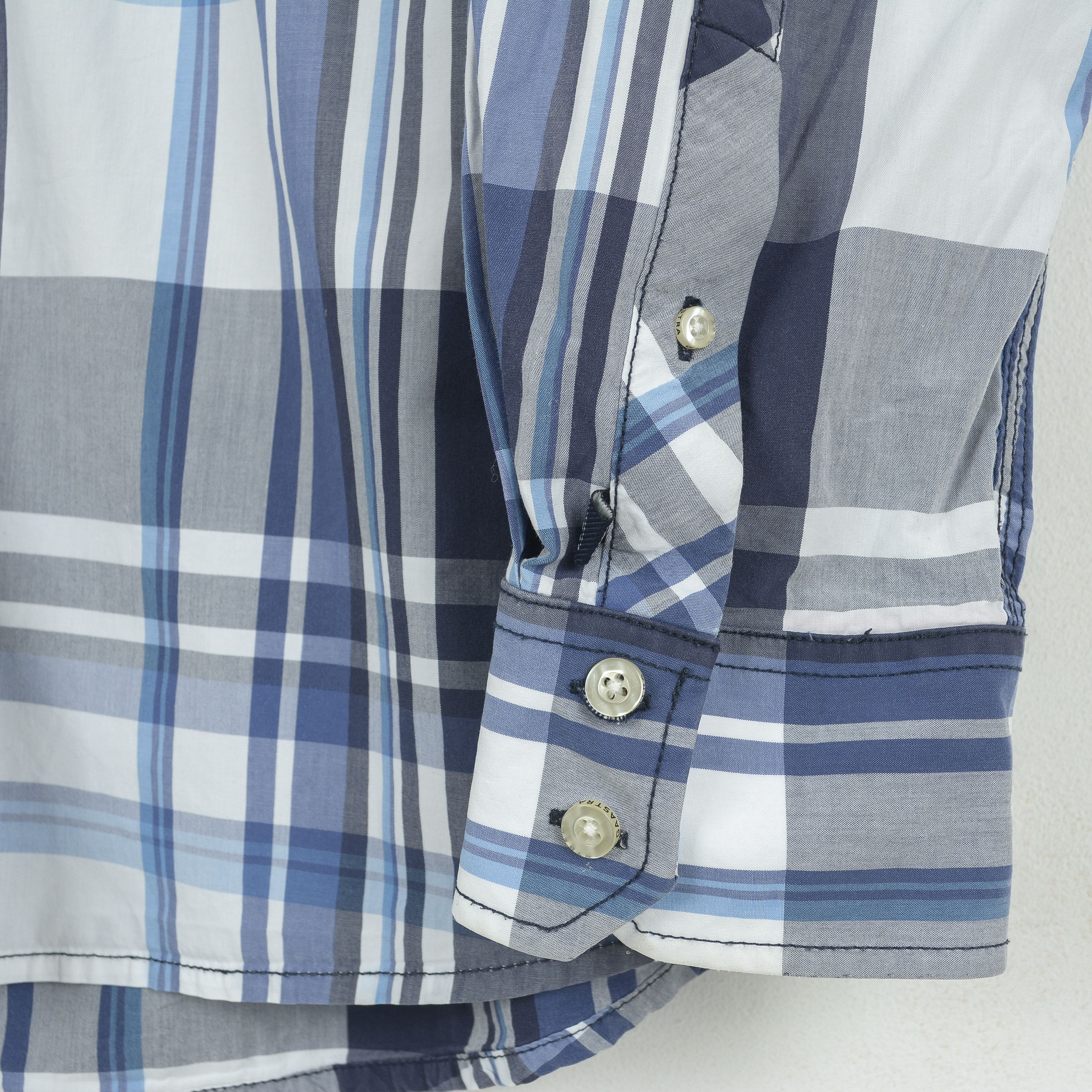 Other GAASTRA Men Casual Check Shirt Cotton Embroidery Long Sleeve Size US XL / EU 56 / 4 - 5 Thumbnail
