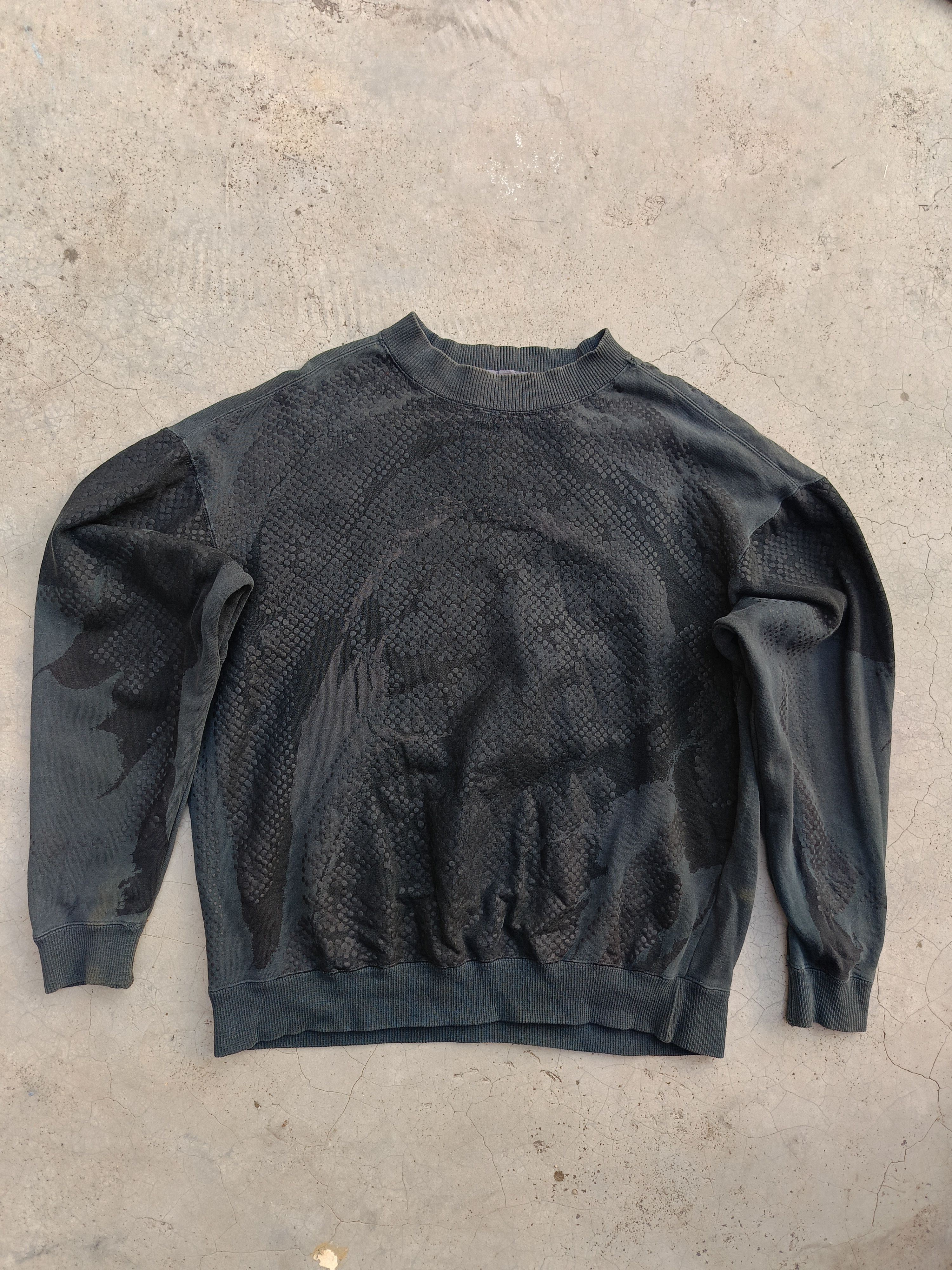 Issey Miyake 80's Issey Miyake Archive Dot Marbling Sweatshirt Size US L / EU 52-54 / 3 - 7 Thumbnail