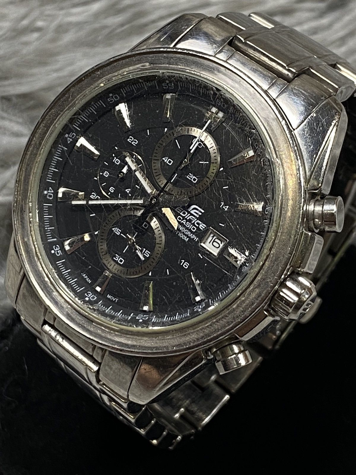 Casio × Vintage Casio Edifice Mechanical Chronograph - Stainless Steel Size ONE SIZE - 2 Thumbnail