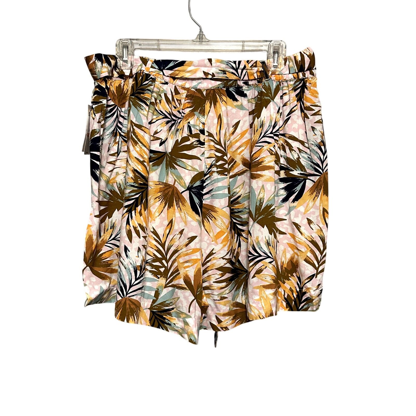 Other Jessica Simpson Shorts Floral Tie Waist Pull-On Pink 2X NWT Size 33" - 5 Thumbnail