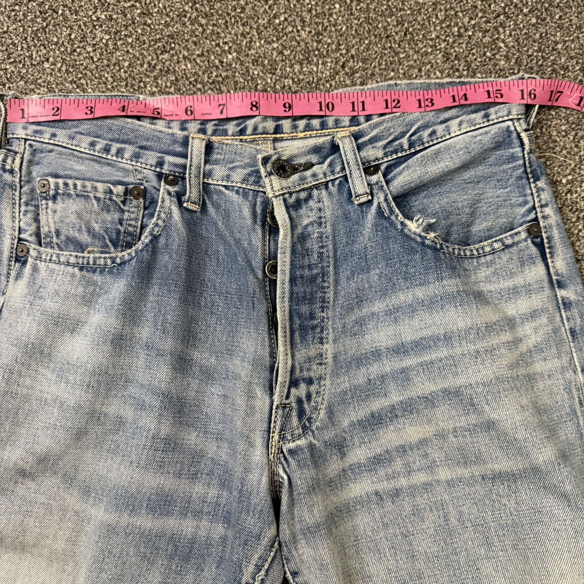 Indigo Vintage80s Japanese Selvedge Made in Indigo Light Wash Denim Size US 32 / EU 48 - 15 Thumbnail
