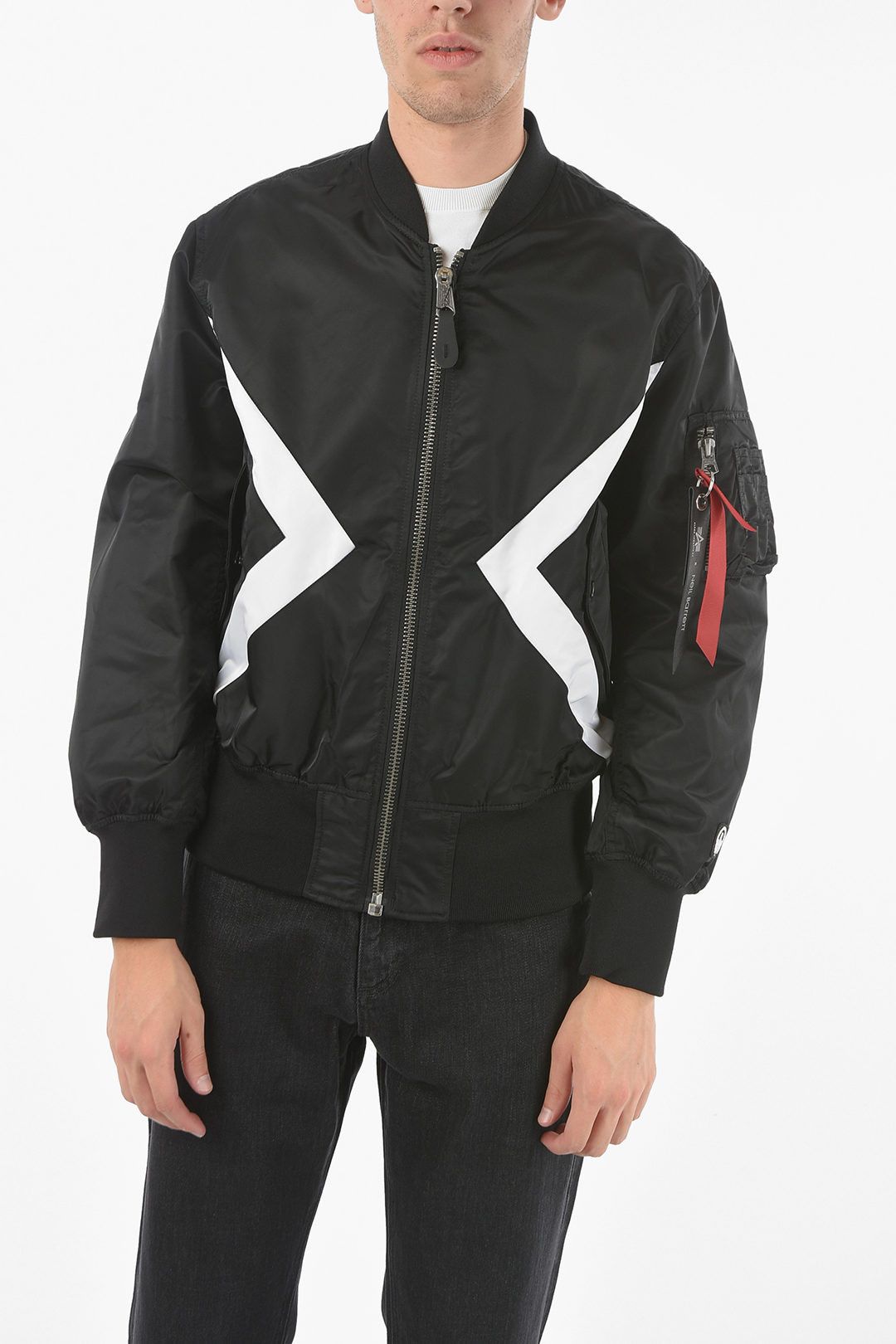 image of Neil Barrett Og1Mm1223 Jacket In Black, Men's (Size Large)