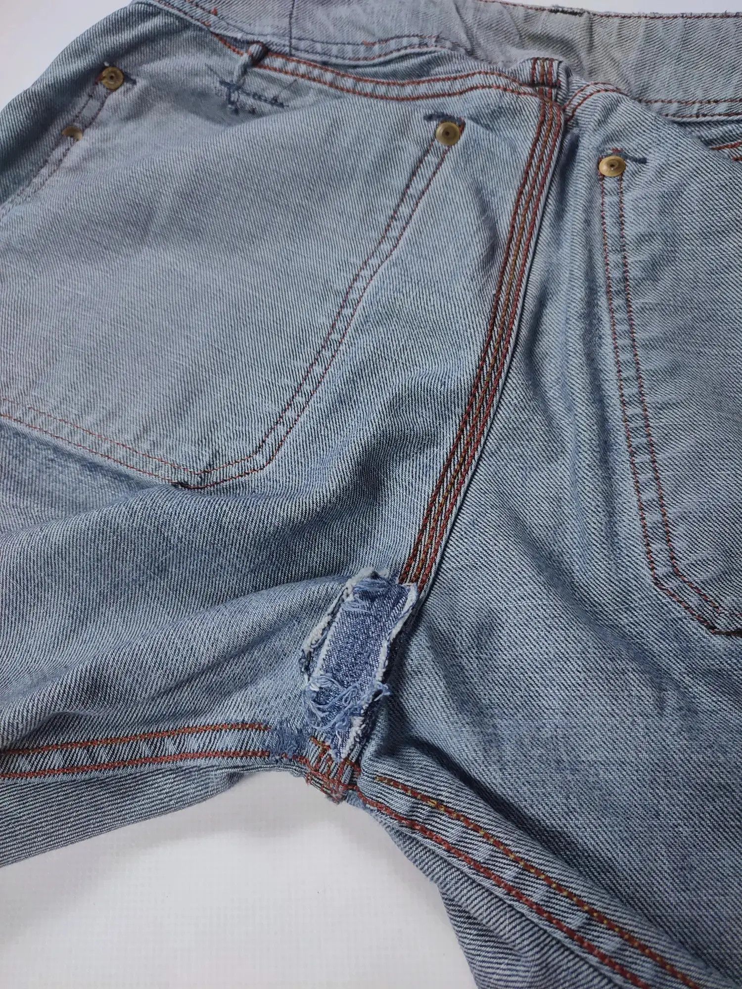 Diesel × Vintage Diesel Moorix Washed Straight Damaged Denim Pants Size US 30 / EU 46 - 17 Thumbnail