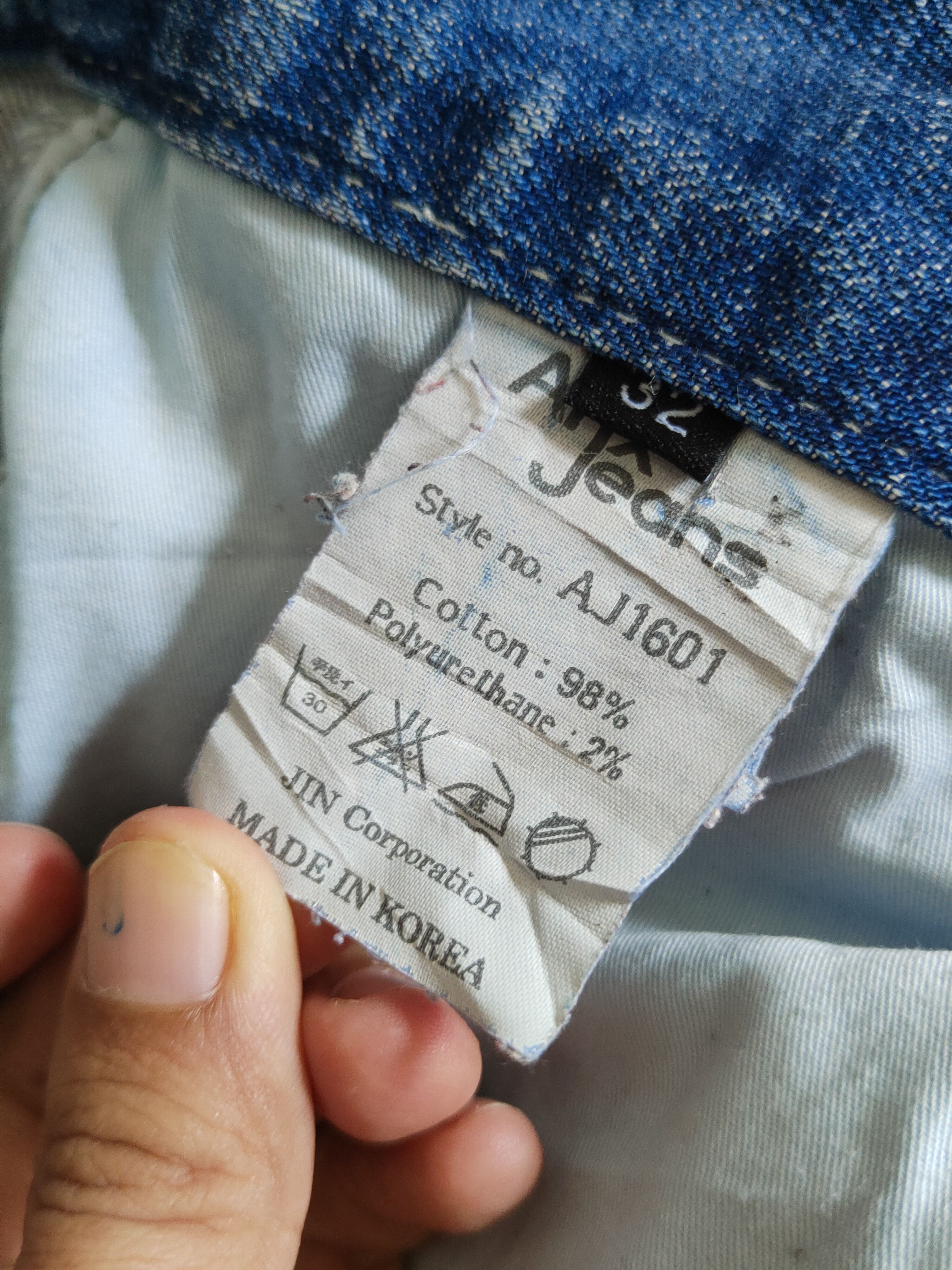 Japanese Brand Arix Blue Faded ripped distressed jeans Denim #S1603 Size US 32 / EU 48 - 16 Thumbnail