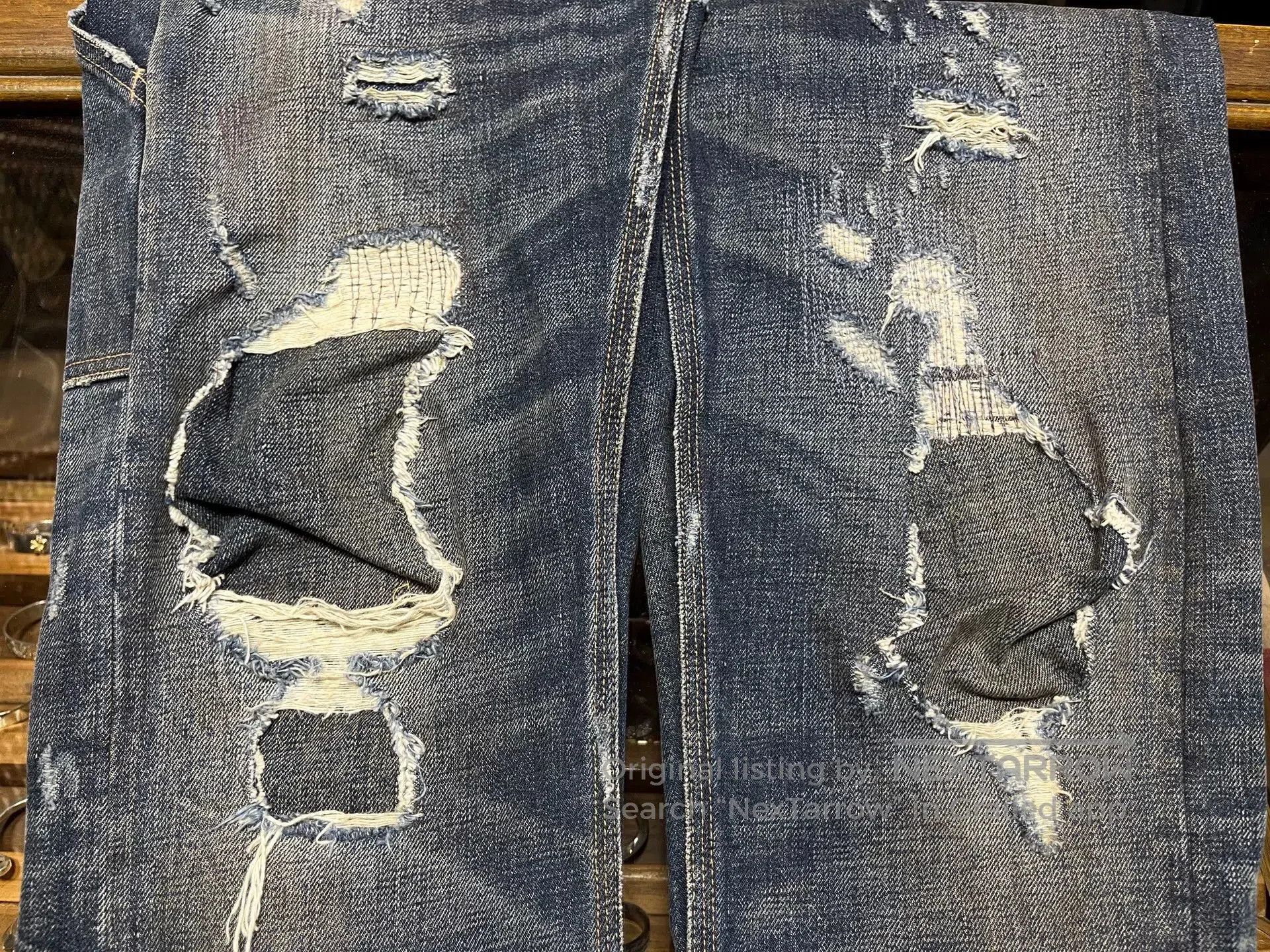 RRL Ralph Lauren vintage distressed denim jeans RRL. Size US 29 - 9 Thumbnail