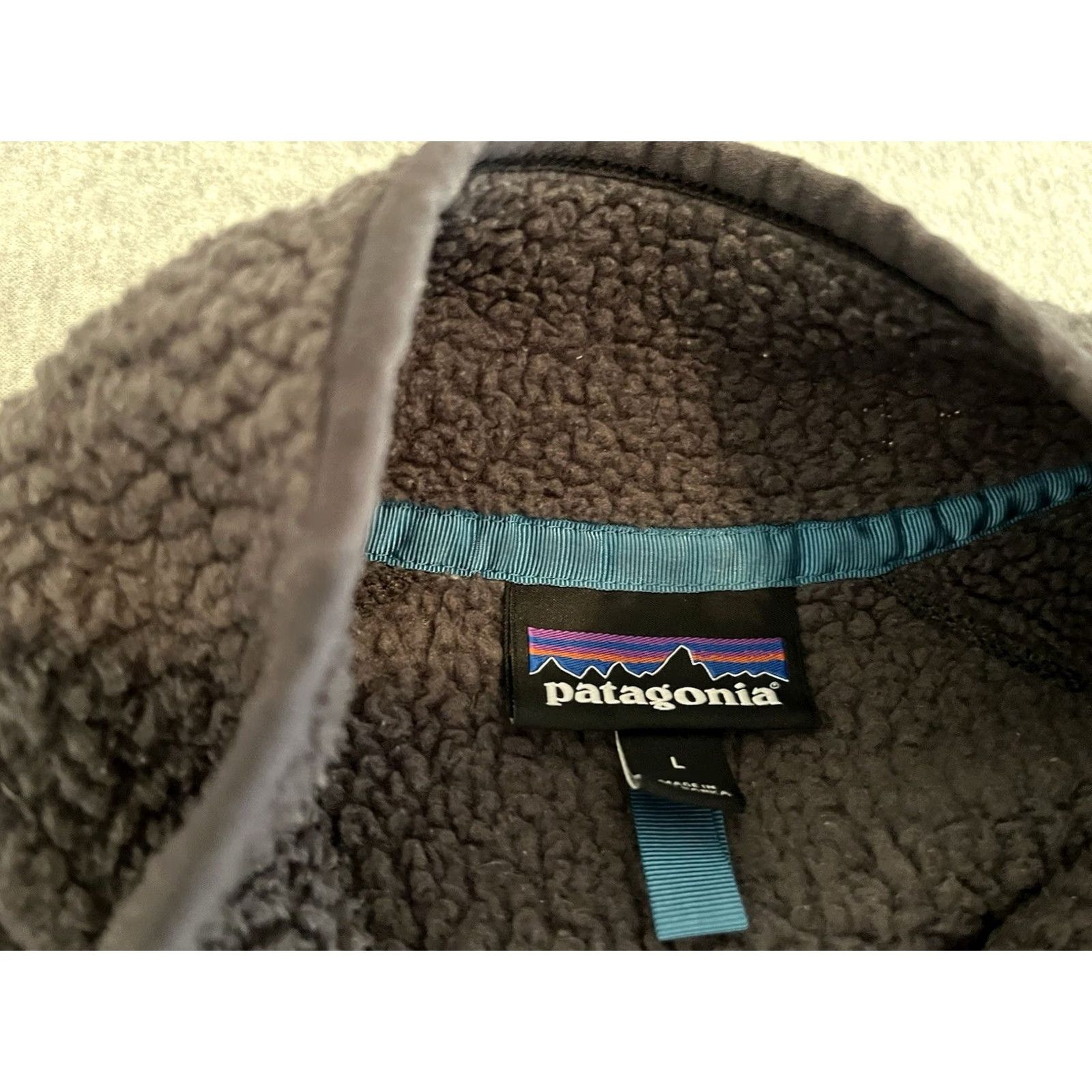 Patagonia Patagonia Jacket Full Zip Fleece Sherpa Retro Deep Pile Gray L Mens Large Size US L / EU 52-54 / 3 - 3 Thumbnail