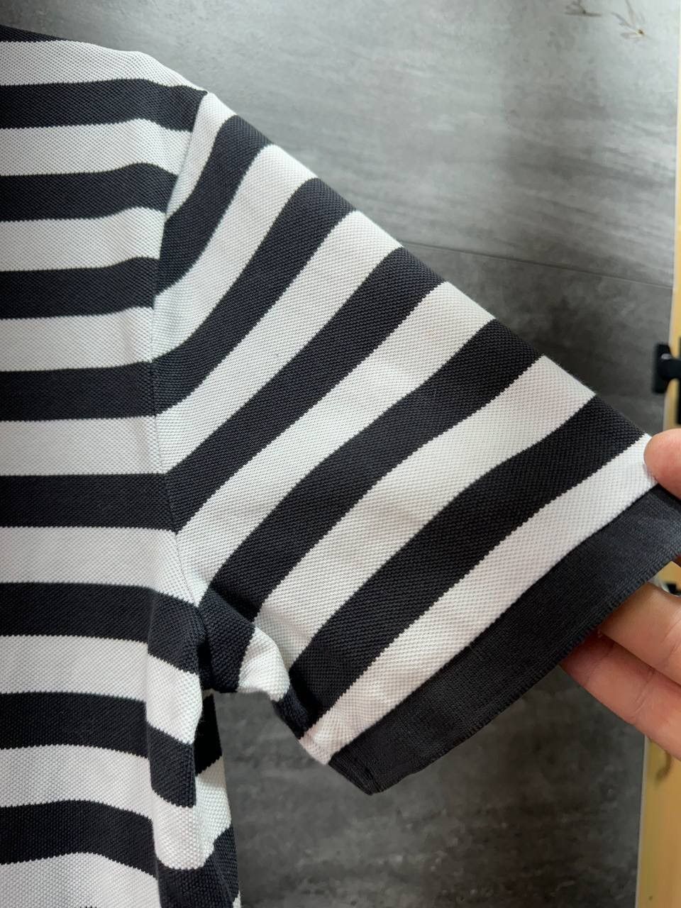 Vintage Nike Sportswear Men's Polo Shirt Striped White Black Size US M / EU 48-50 / 2 - 13 Thumbnail