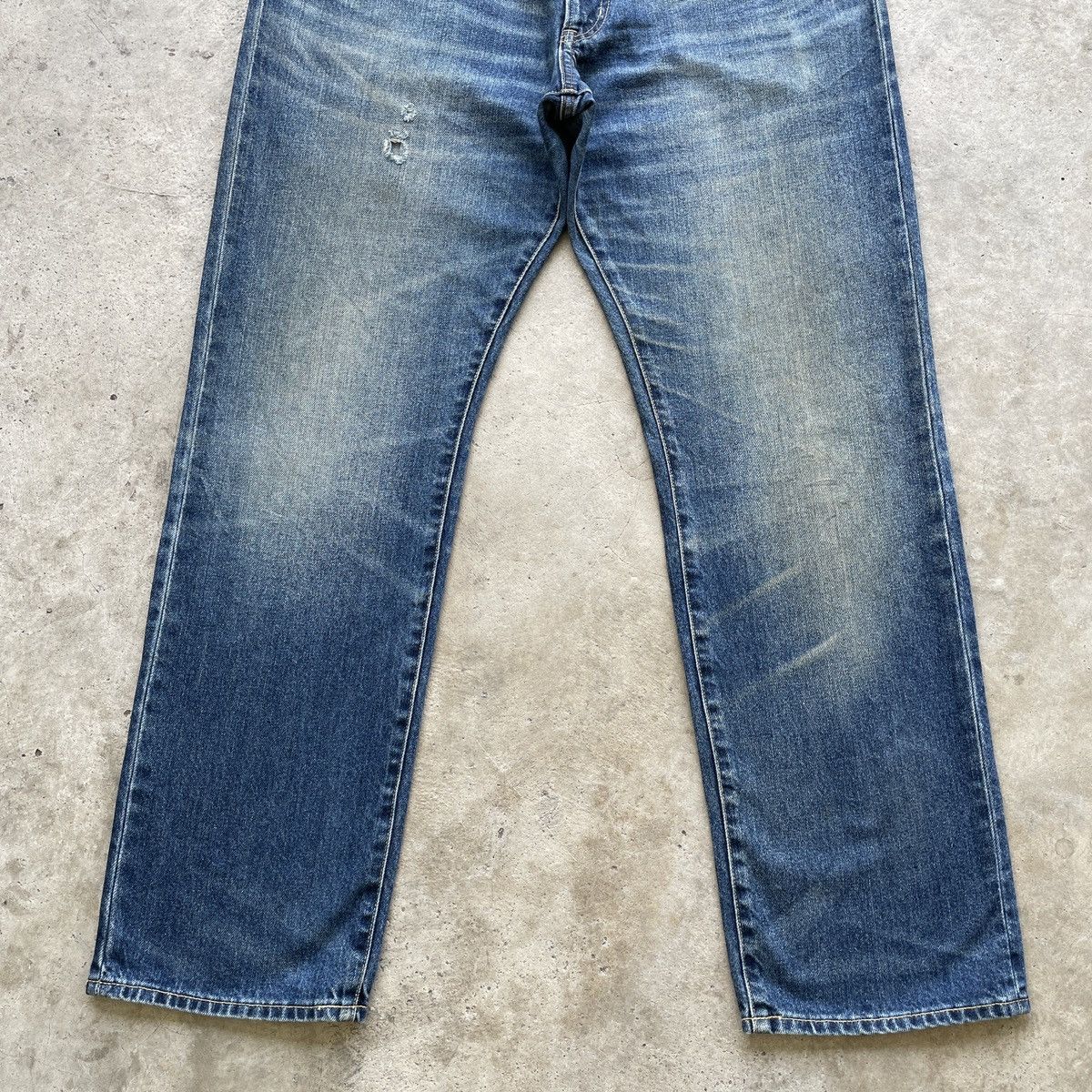 Japanese Brand × Jean × Vintage Japanese Brand Gu Faded Denim Jeans Pants W36x32 Size US 36 / EU 52 - 4 Thumbnail