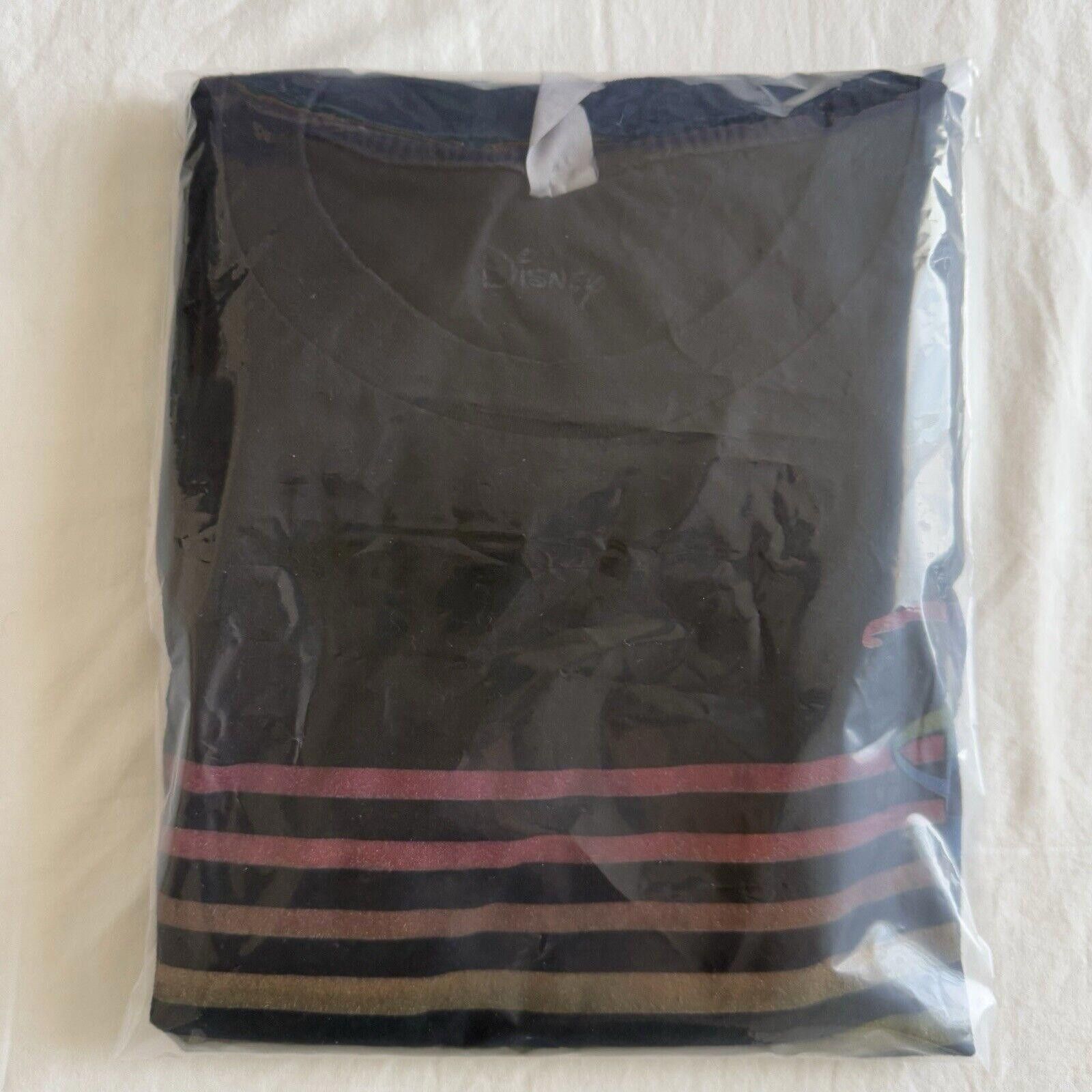 Disney Rare Disney Rainbow Stripe T-Shirt Men's 3XL Black Big Tall Size US XXL / EU 58 / 5 - 6 Thumbnail