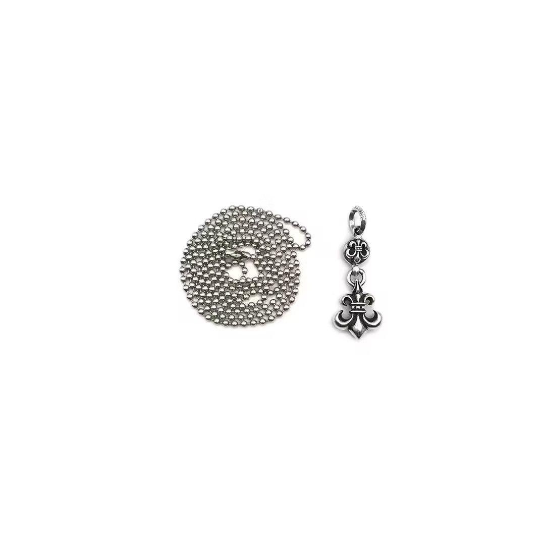 Chrome Hearts Chrome Hearts Silver 1 Ball BS Fleur Ball Chain Necklace Size ONE SIZE - 3 Thumbnail