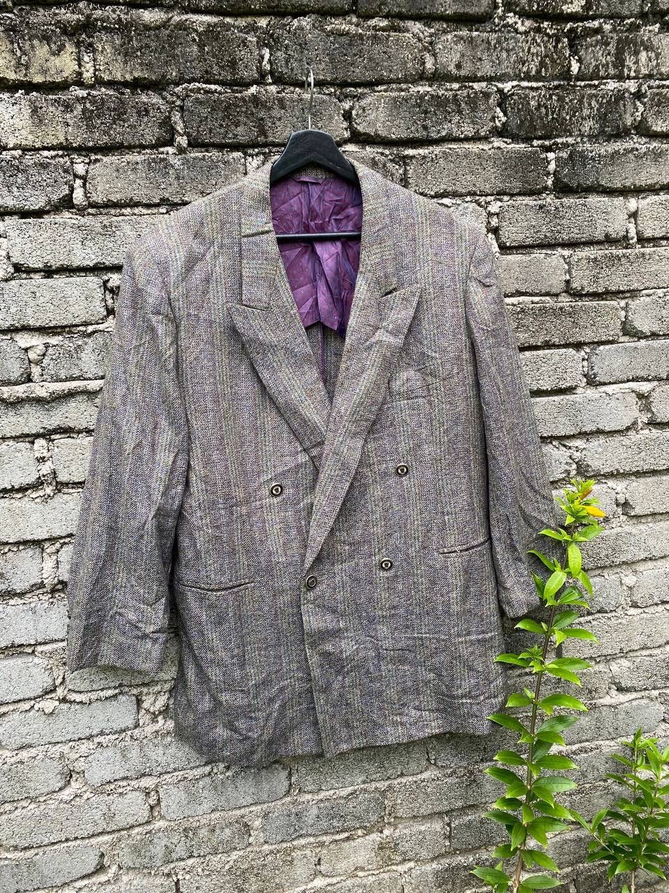 Givenchy Vintage 80s Givenchy Gentleman Double Breasted Coat Size US L / EU 52-54 / 3 - 3 Thumbnail