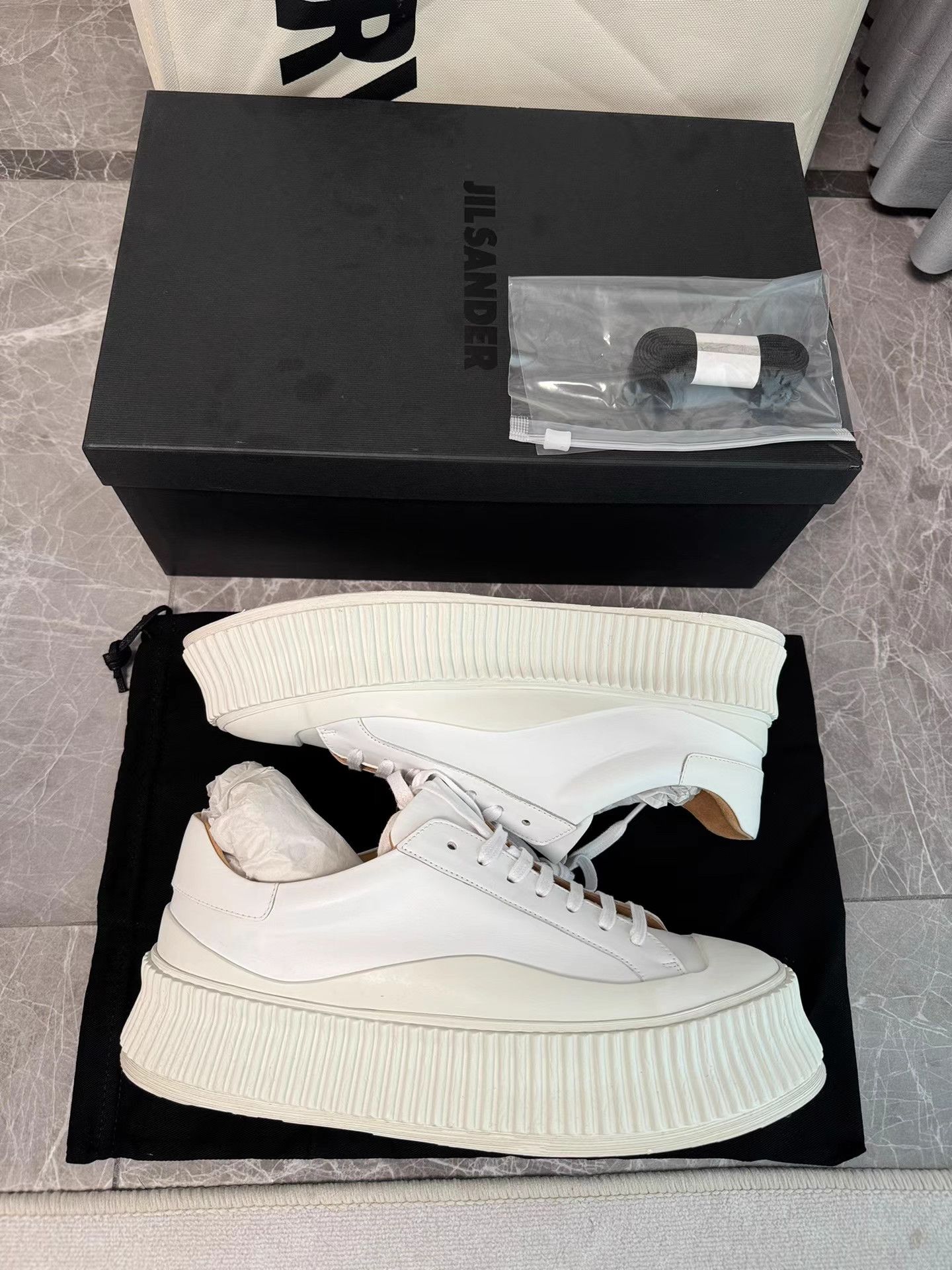 Jil Sander Jil Sander Cookie Sneakers / White Sneakers K6 Size US 7 / EU 40 - 7 Thumbnail