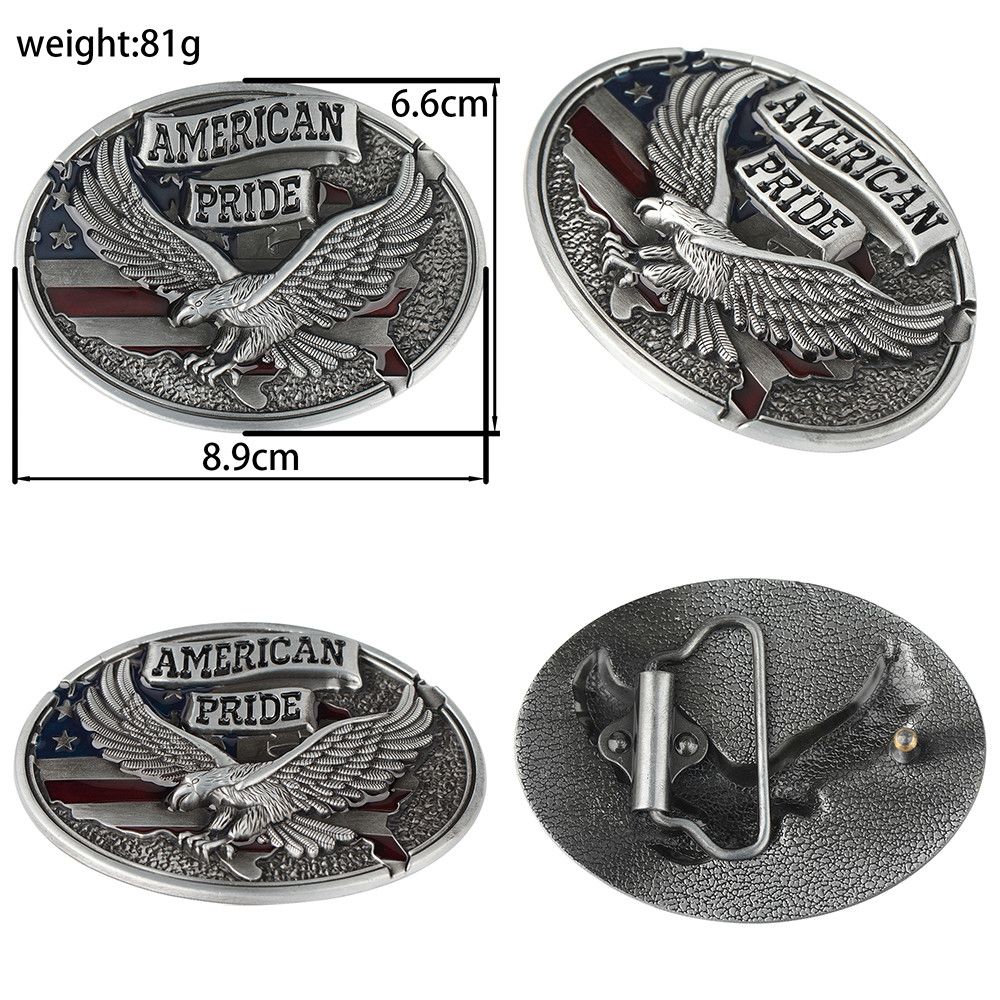Designer Eagle Dark Vintage Belt Riveted Belts Menswear Accessories Size ONE SIZE - 4 Thumbnail