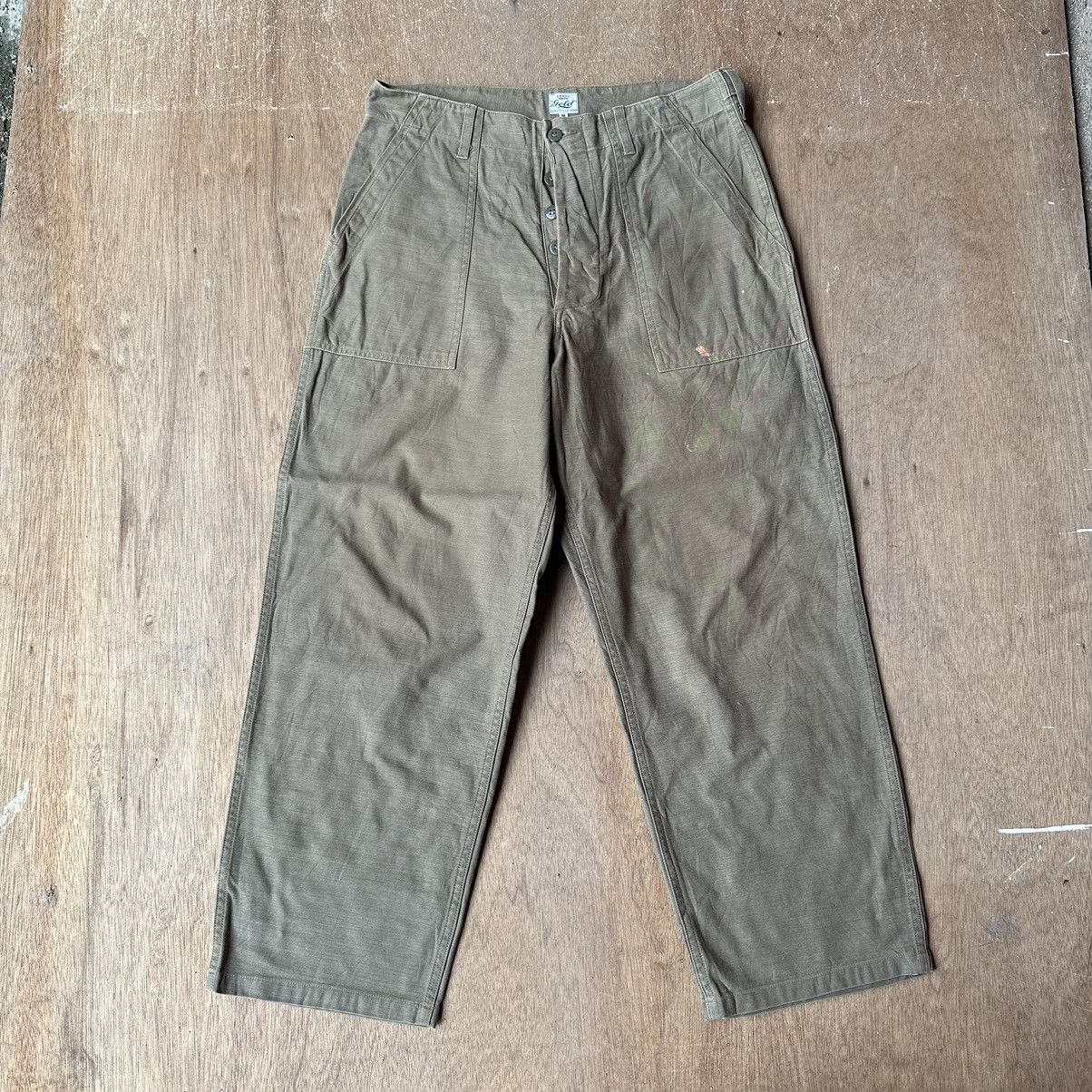Japanese Brand VINTAGE GOLD JAPAN FATIGUE PANTS Size M Size US 31 - 1 Thumbnail