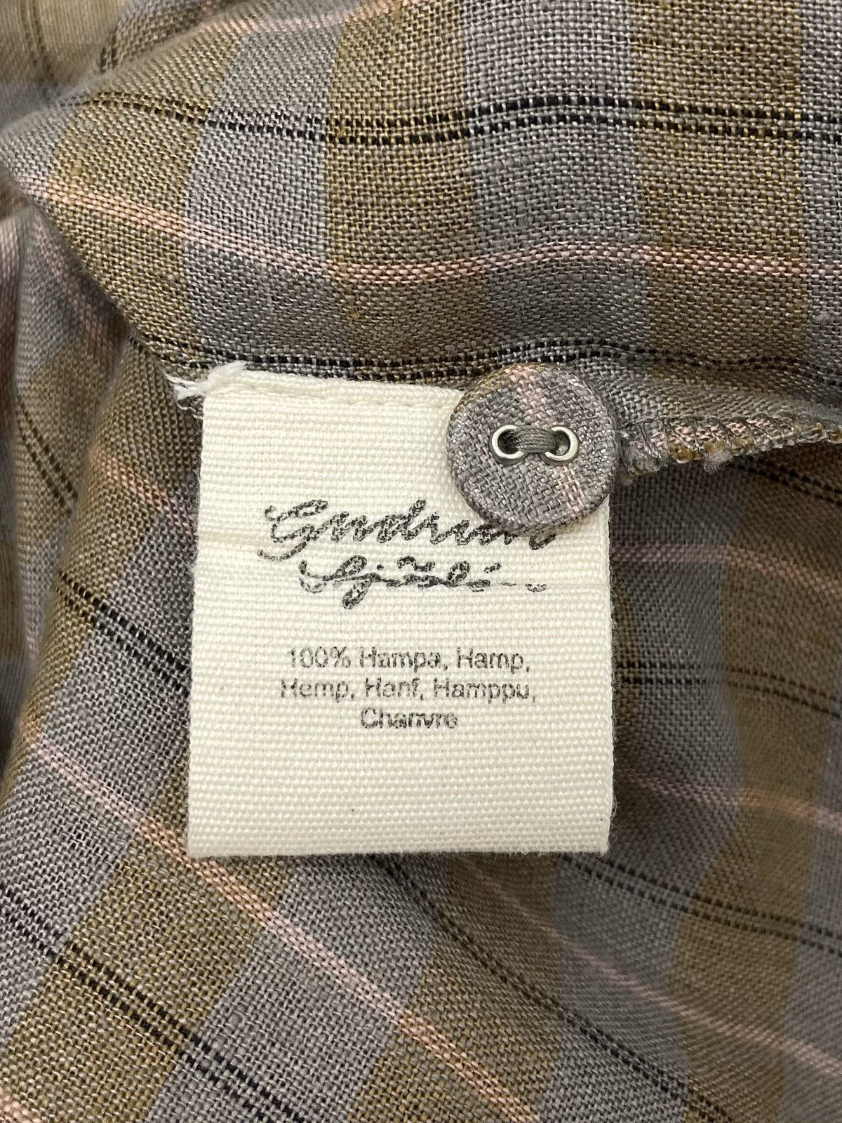 Gudrun Sjoden Gudrun Sjoden 100% Hemp Checkered Dress w/ Pockets Size M / US 6-8 / IT 42-44 - 10 Thumbnail