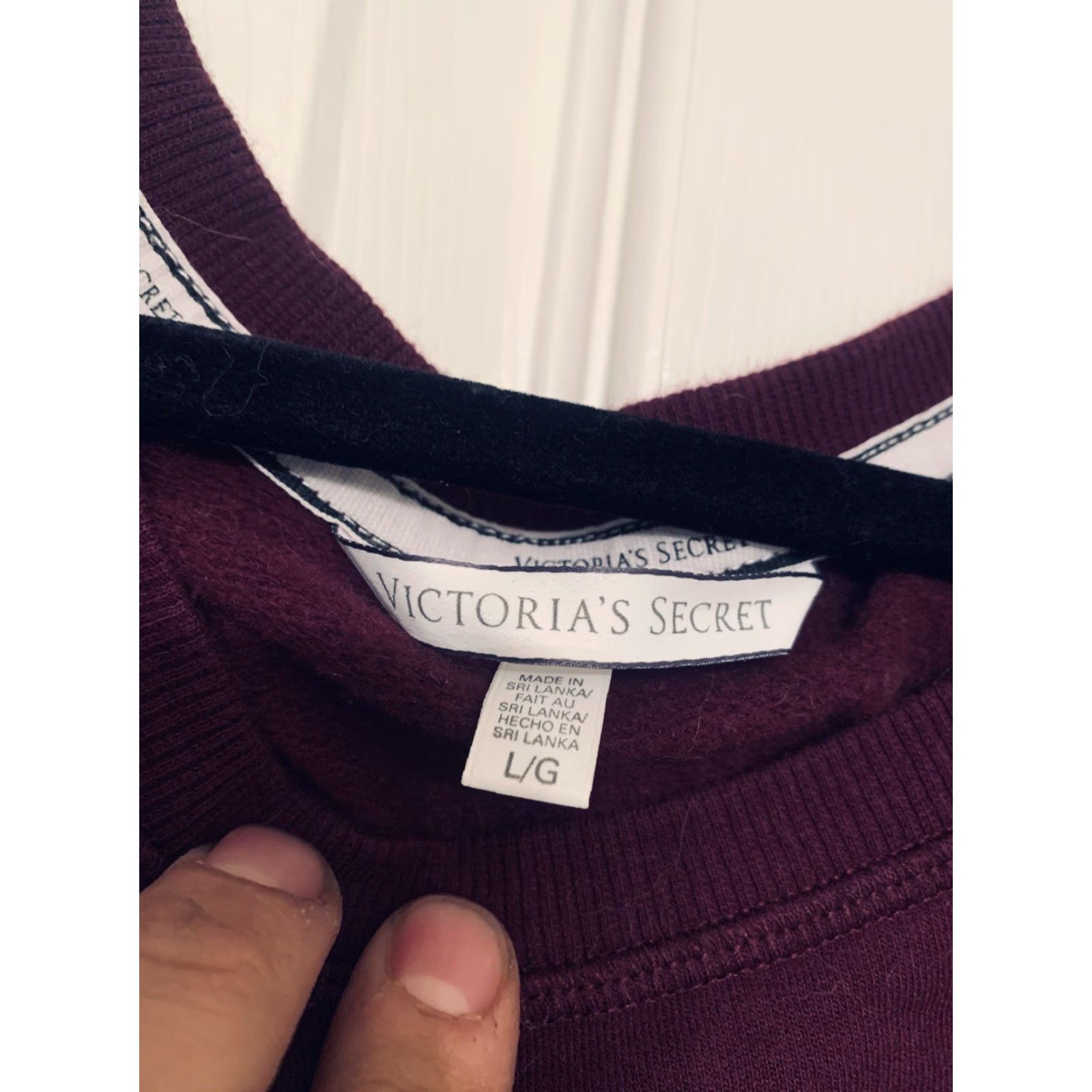 Victoria's Secret Victoria's Secret Sweatshirt Round Neck 'V.Secret Love NYC' L Purple EUC Women's Pullover Angel Logo Size L / US 10 / IT 46 - 2 Thumbnail