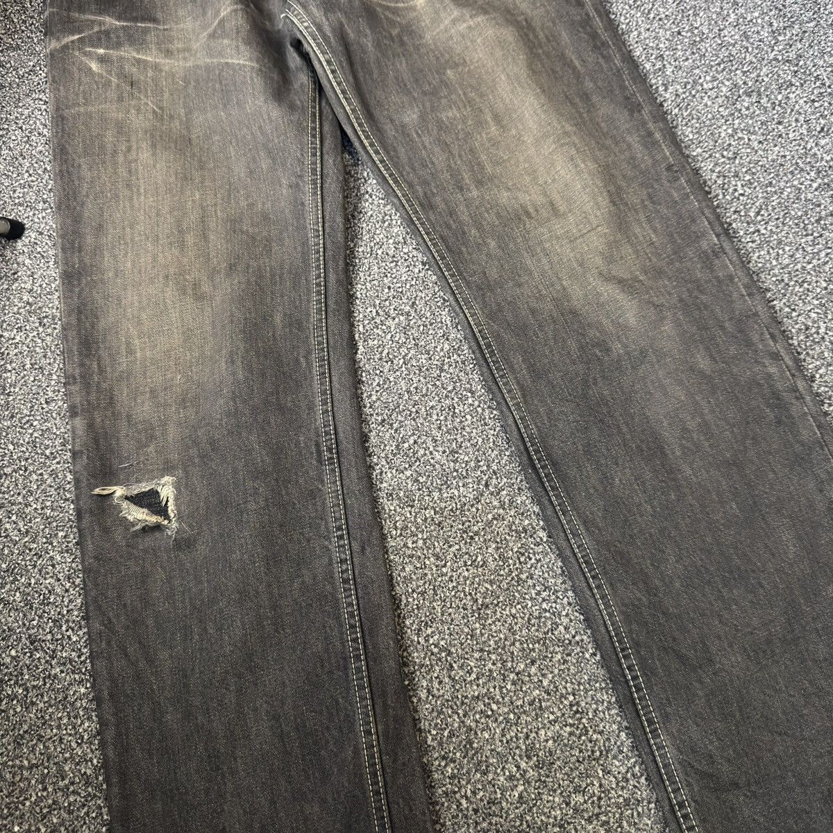 Tornado Mart 🔥🇯🇵 Japanese Vintage On Board Distressed Denim Size US 33 - 4 Thumbnail