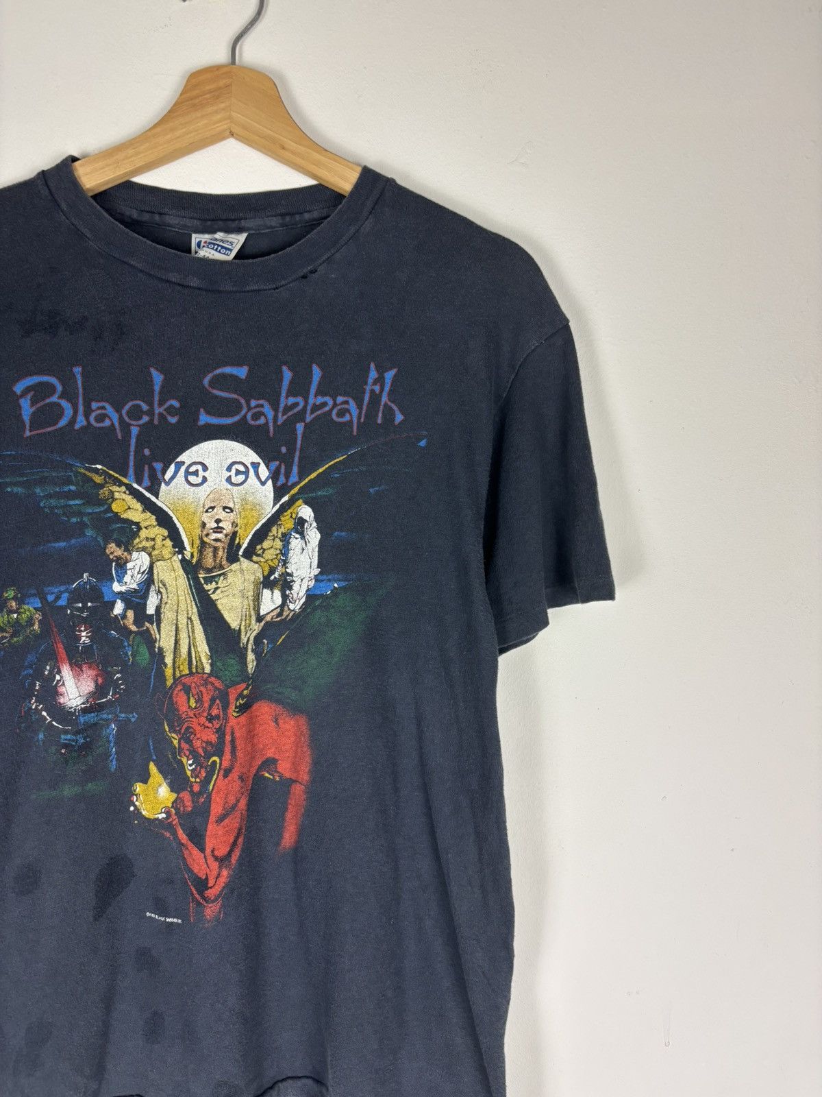 Band Tees Vintage 1983 Black Sabbath Evil tour Size US L / EU 52-54 / 3 - 4 Thumbnail