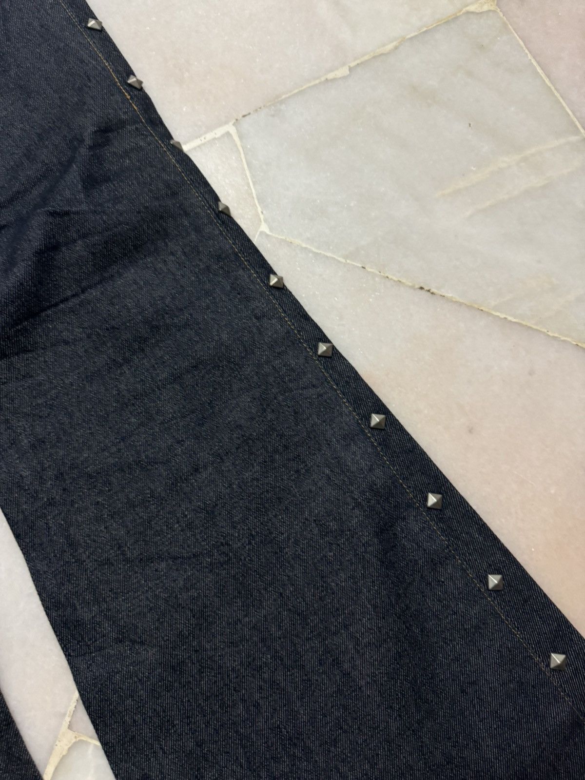 Seditionaries 💥PUNK💥MAISON MARGIELA STUDDED BELL BOTTOM BY JAPANESE INDIGO Size US 26 / EU 42 - 16 Thumbnail