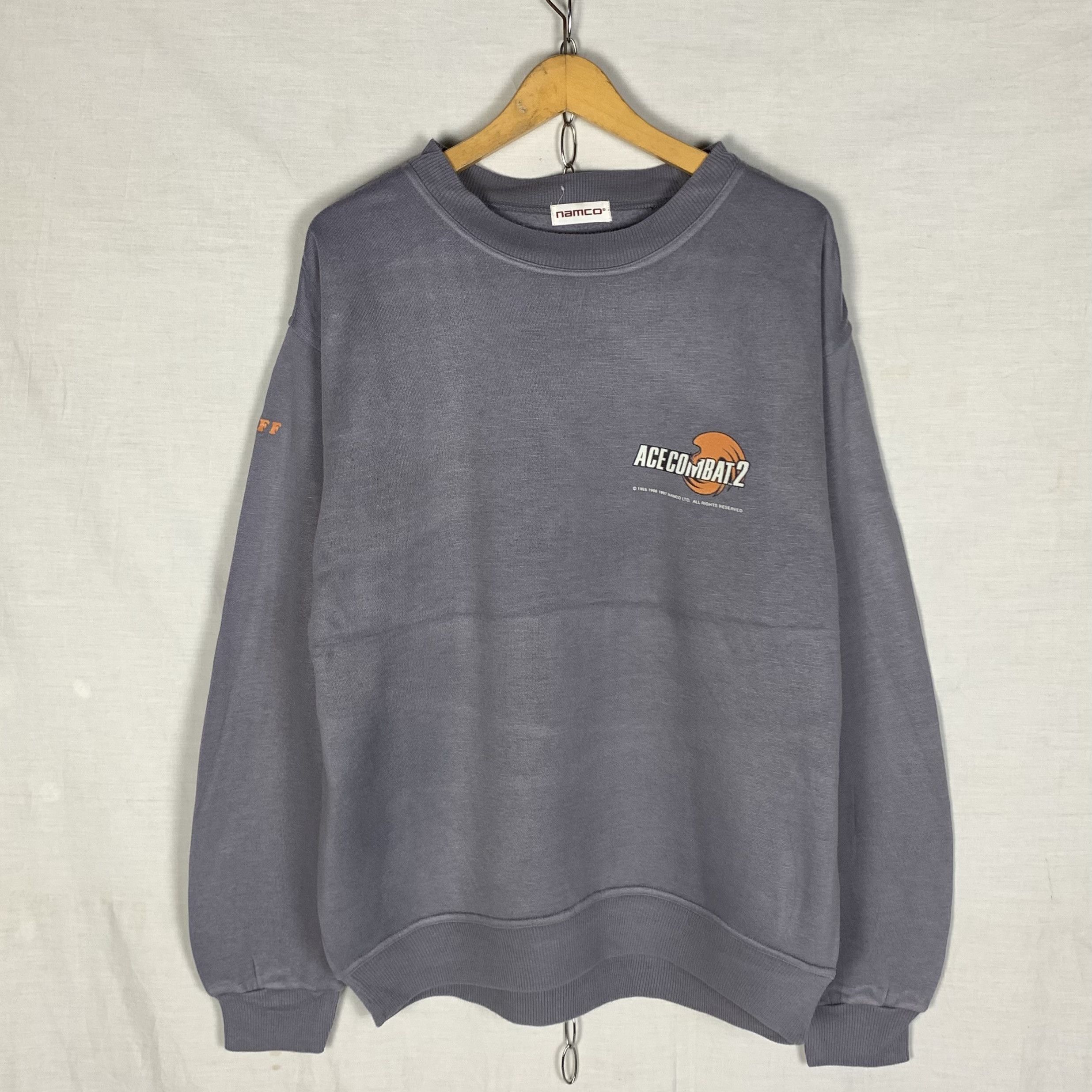 Vintage Ace Combat 2 NAMCO Video Games Sweatshirt Crewneck
